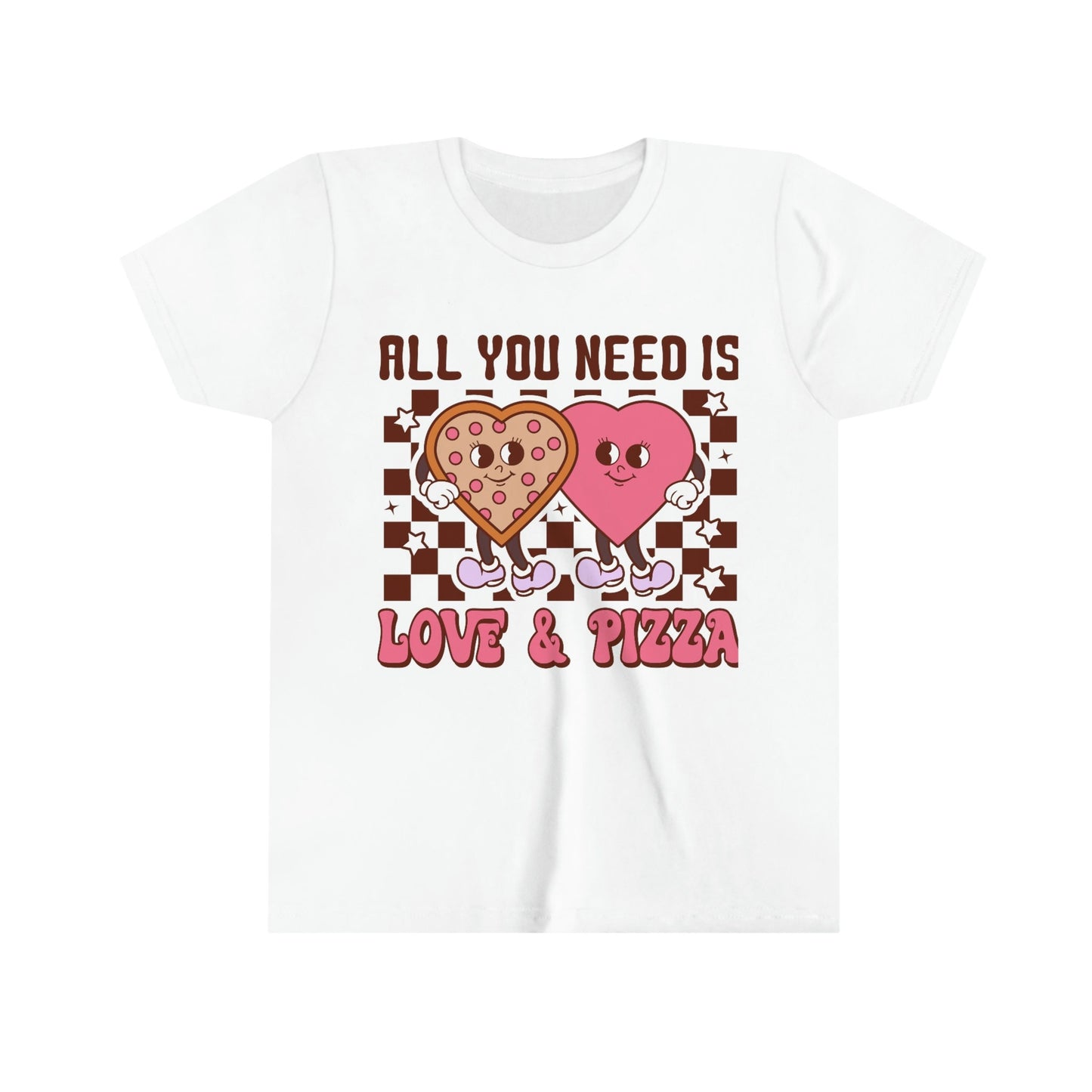 Kids All You Need is Love and Pizza T-Shirt