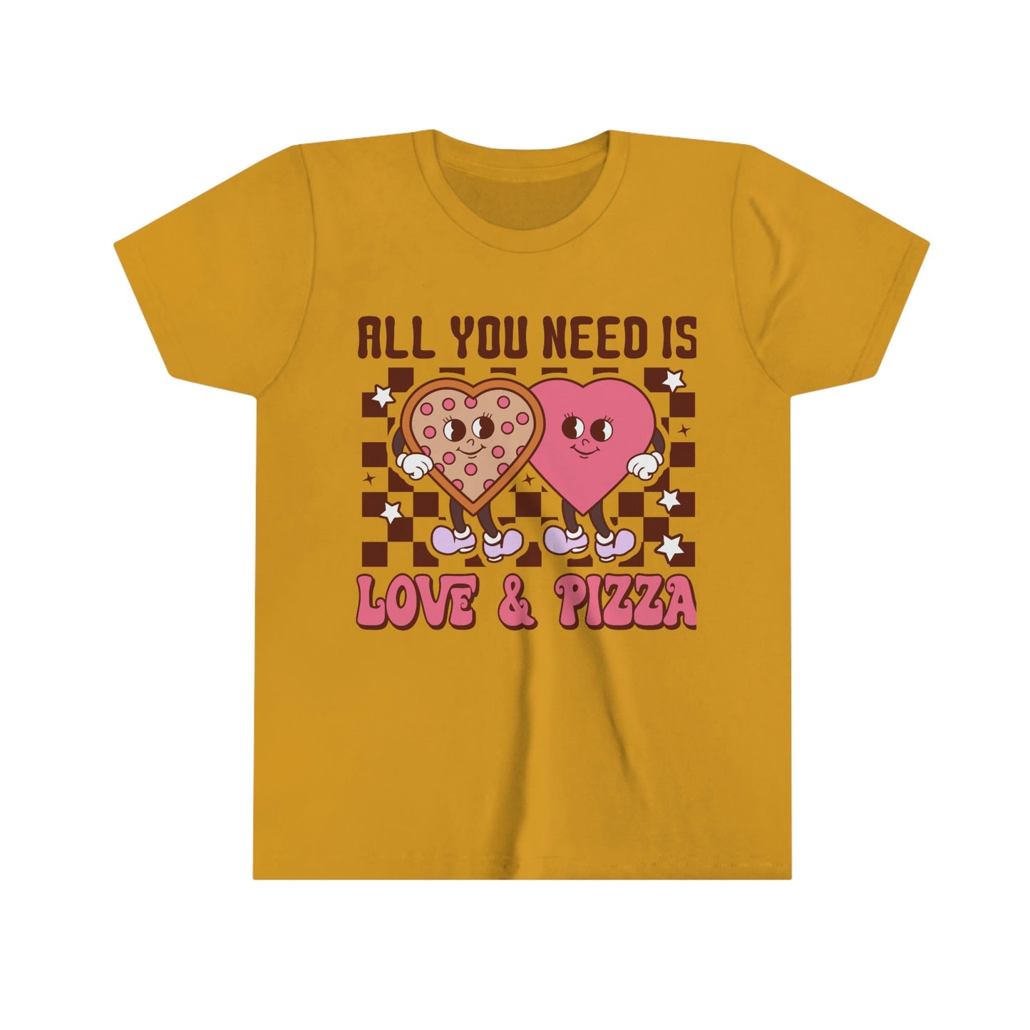 Kids All You Need is Love and Pizza T-Shirt