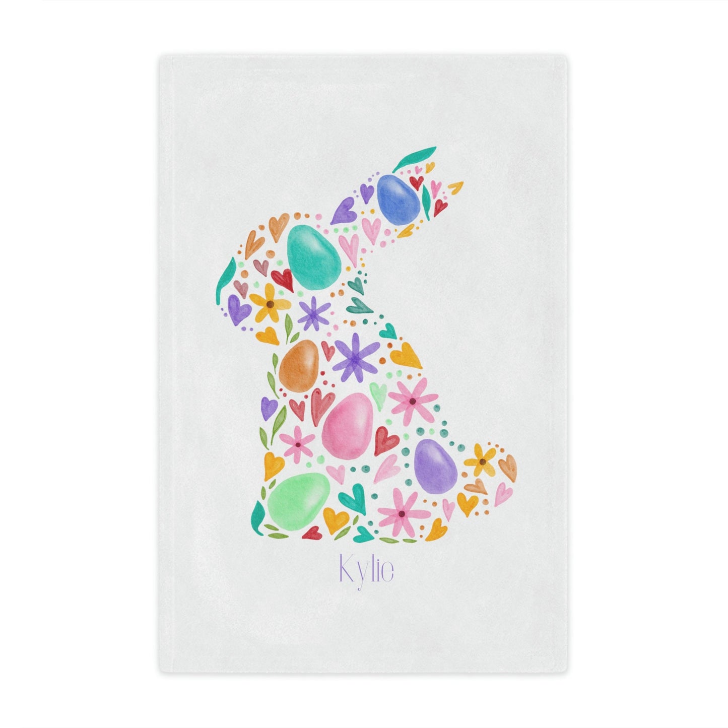 Personalized Easter Bunny Minky Blanket