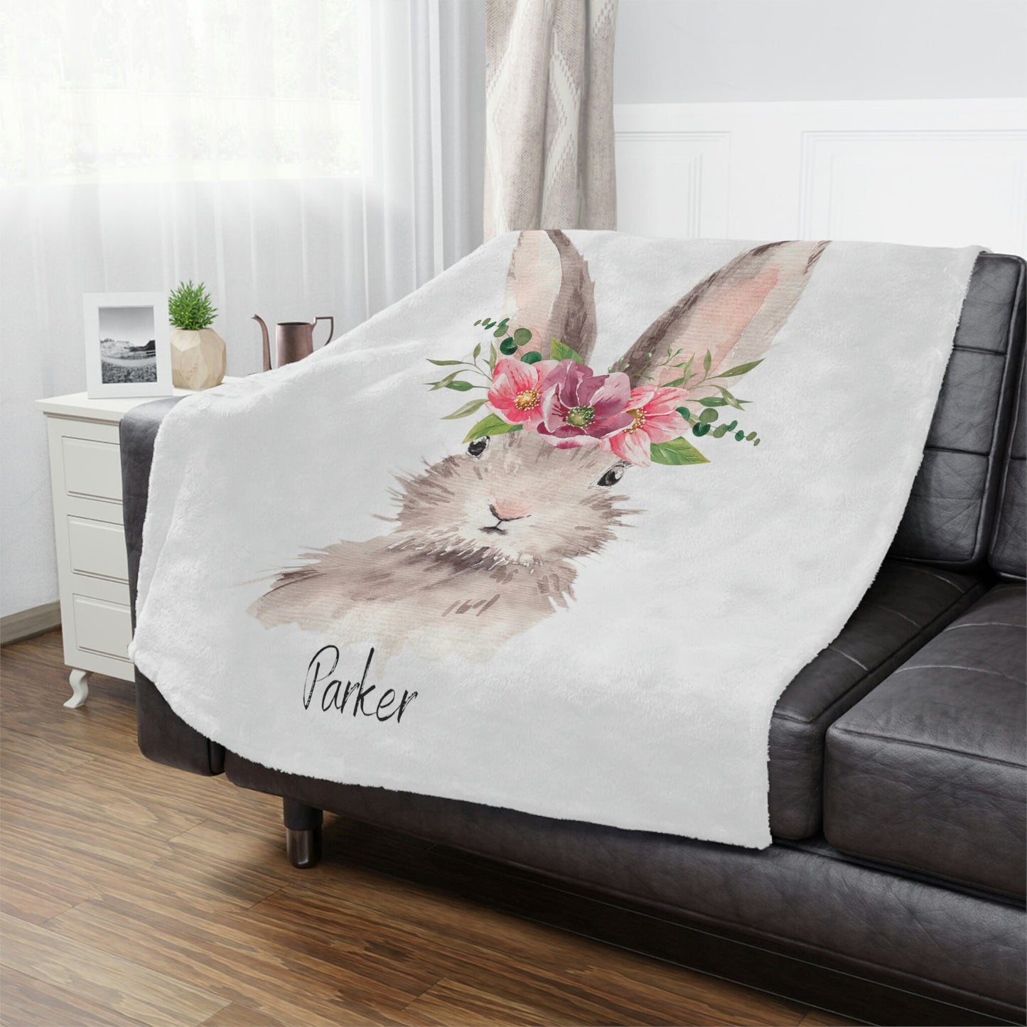 Personalized Bunny Blanket