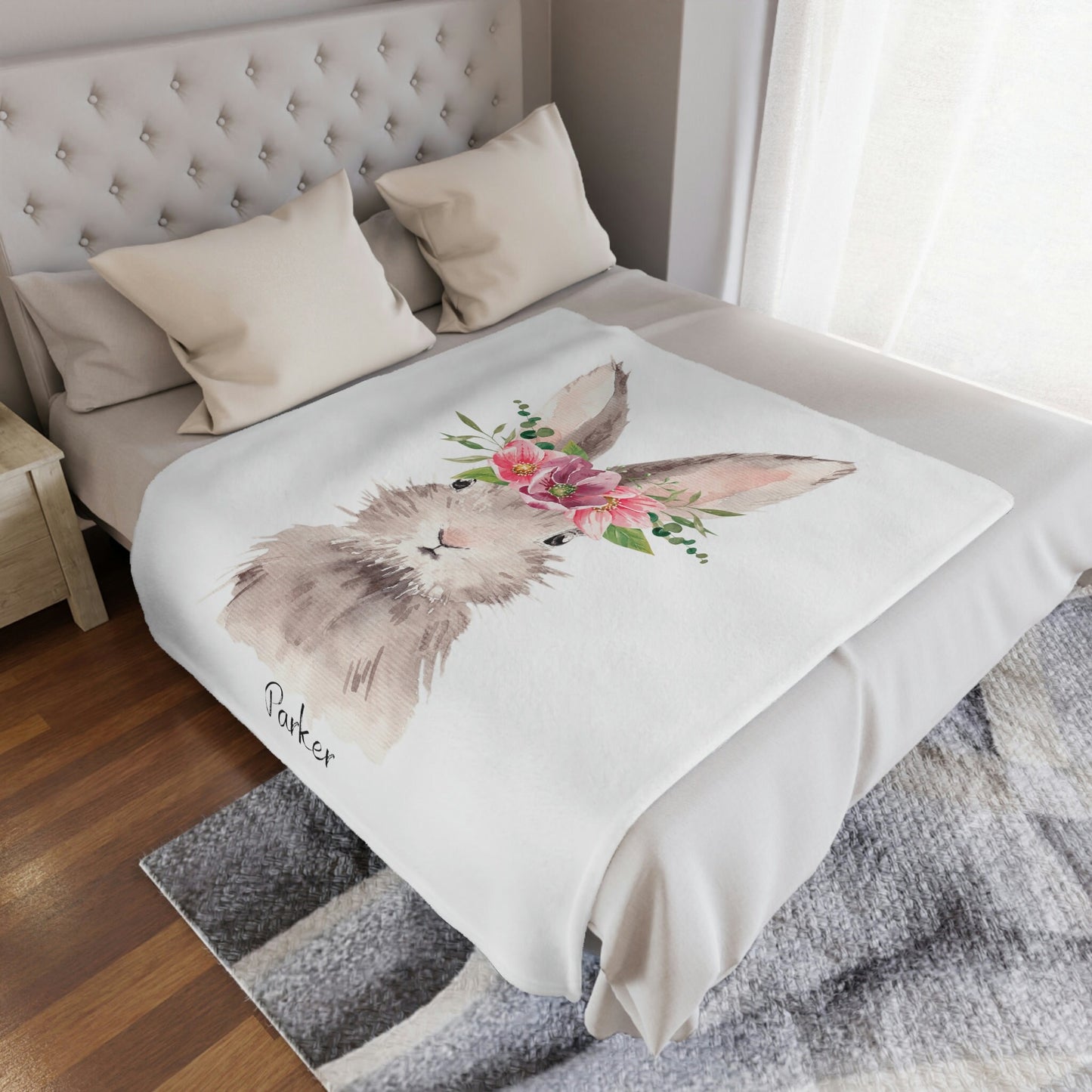 Personalized Bunny Blanket