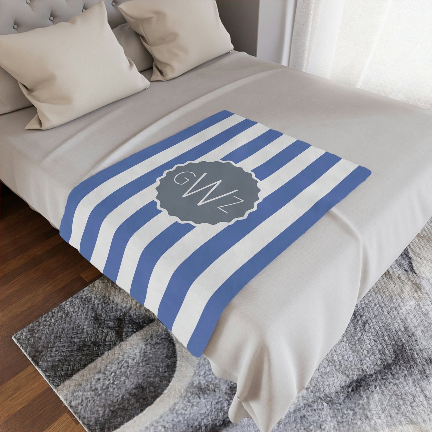 Personalized Monogram Blanket