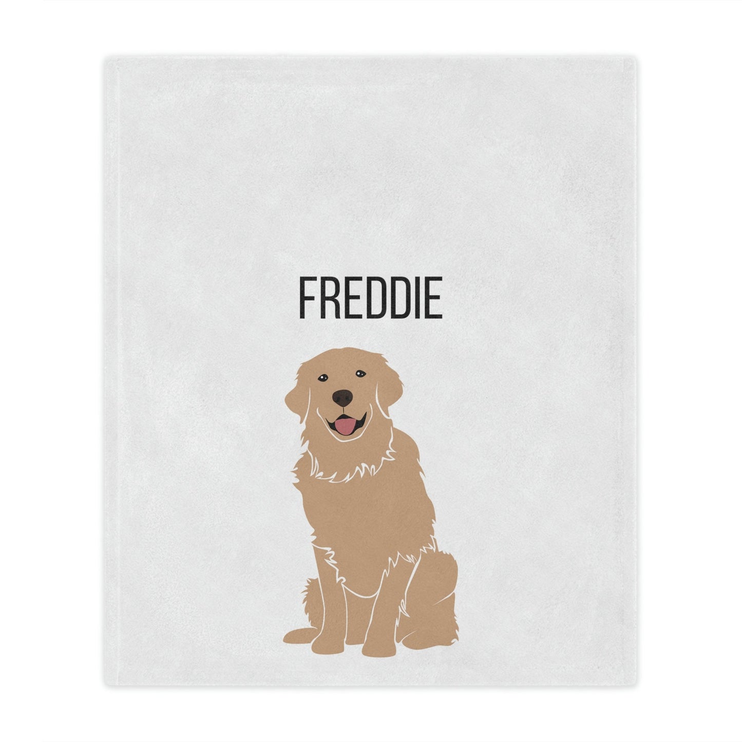 Personalized Golden Retriever Blanket