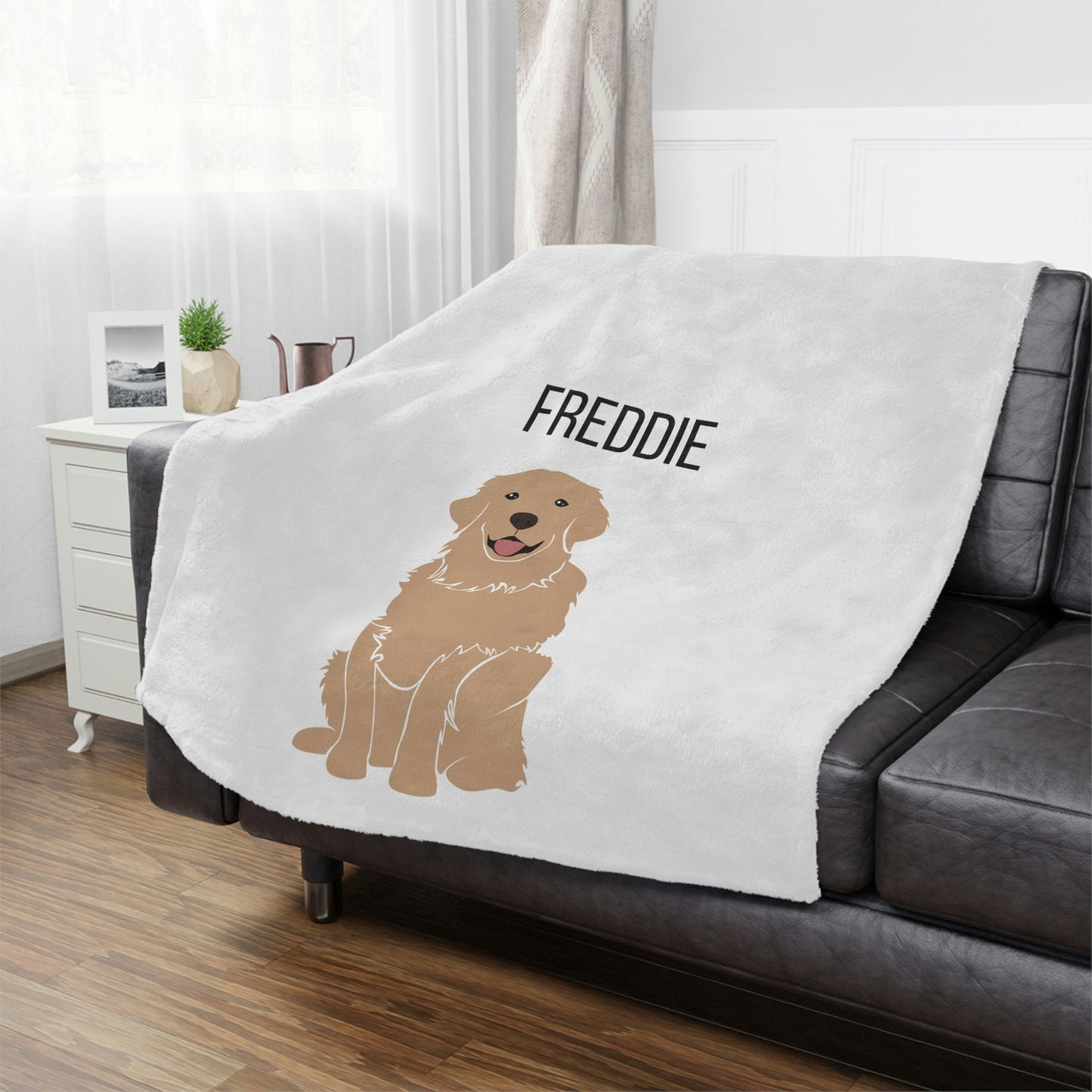 Personalized Golden Retriever Blanket