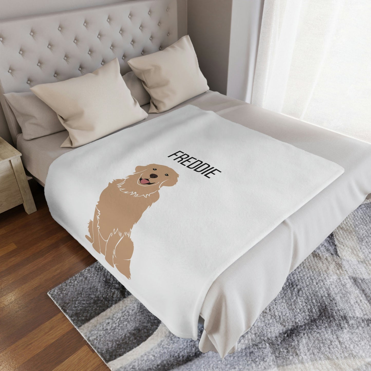 Personalized Golden Retriever Blanket