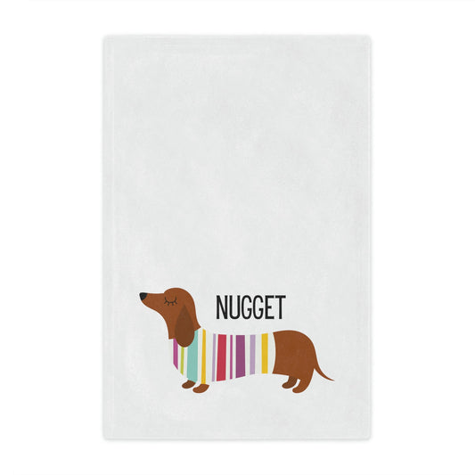 Personalized Miniature Dachshund Blanket