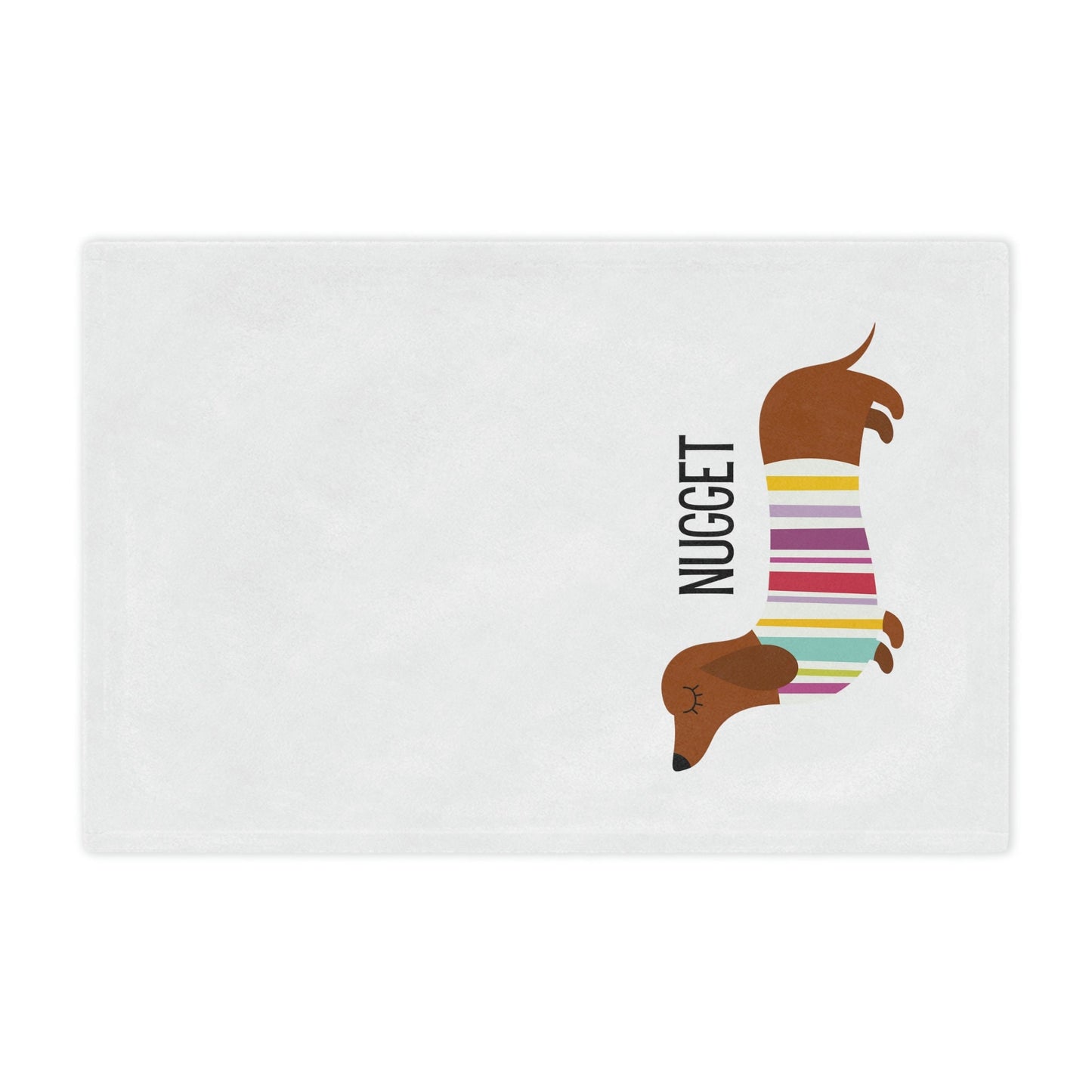 Personalized Miniature Dachshund Blanket