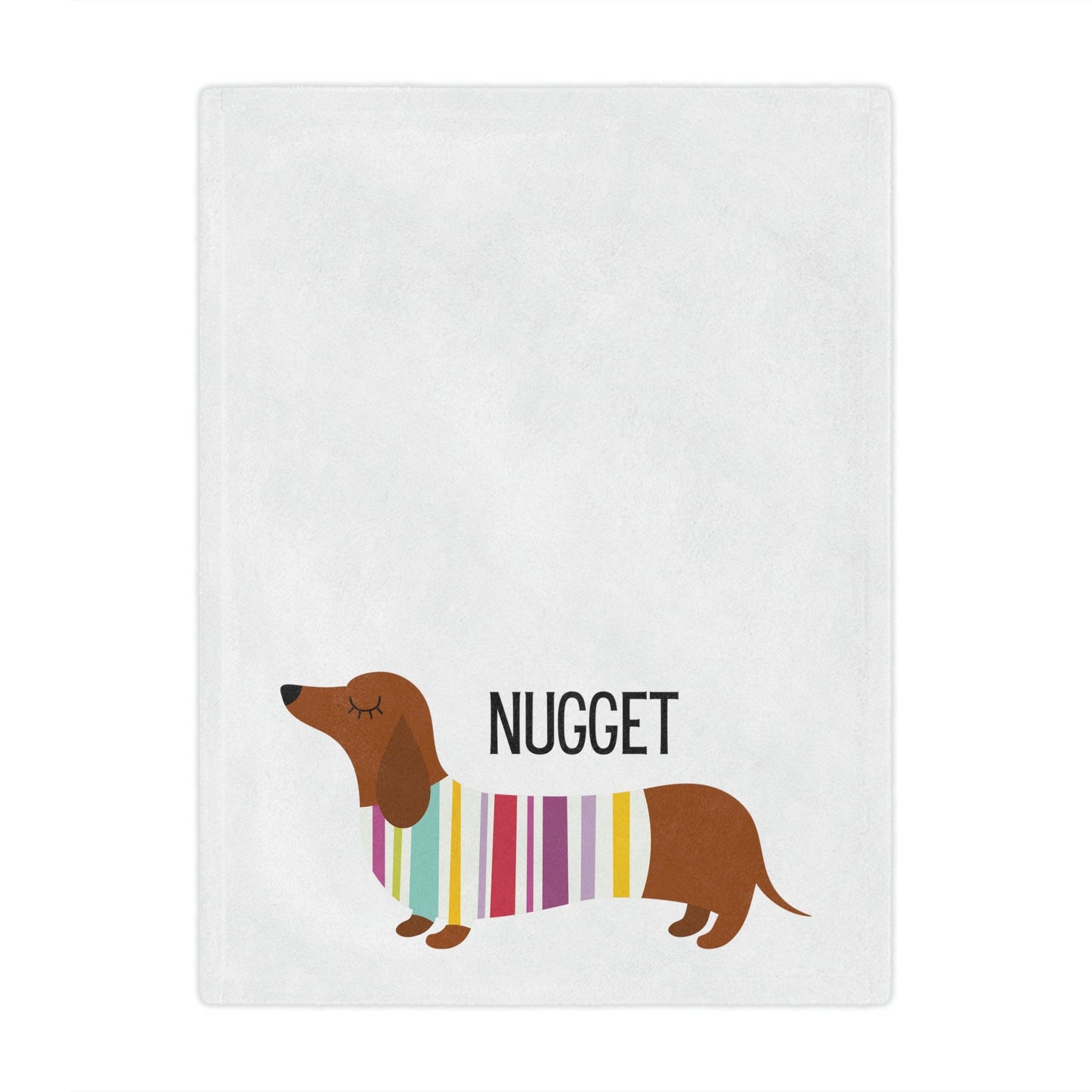 Personalized Miniature Dachshund Blanket