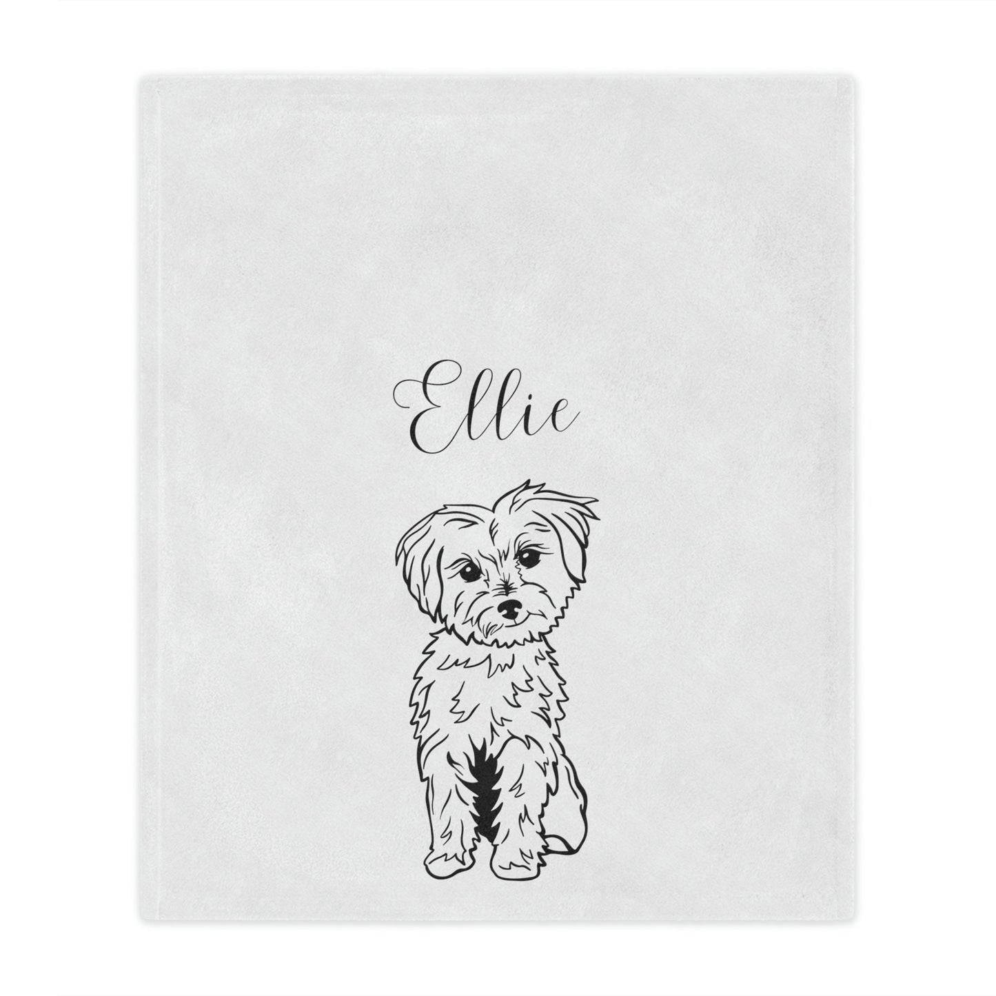 Personalized Dog Name Throw Blanket