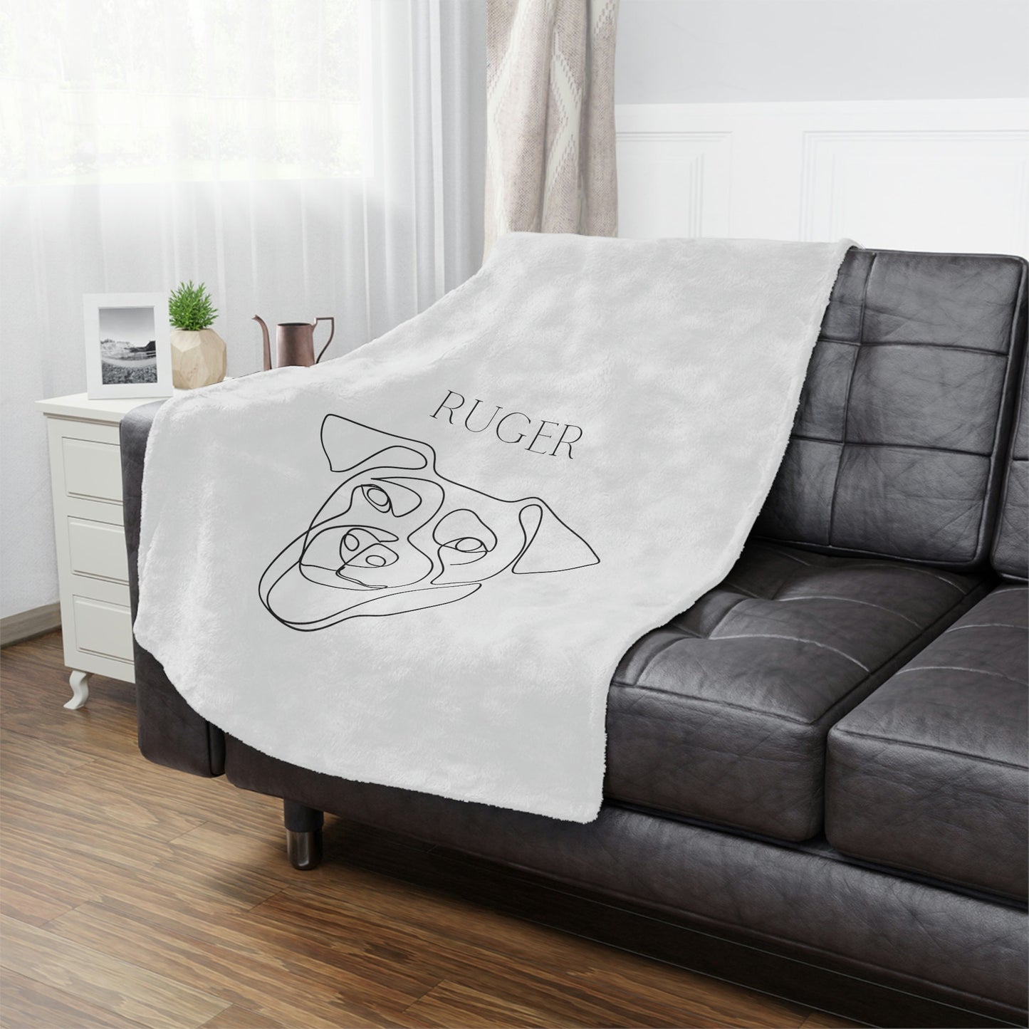 Personalized Dog Name Throw Blanket