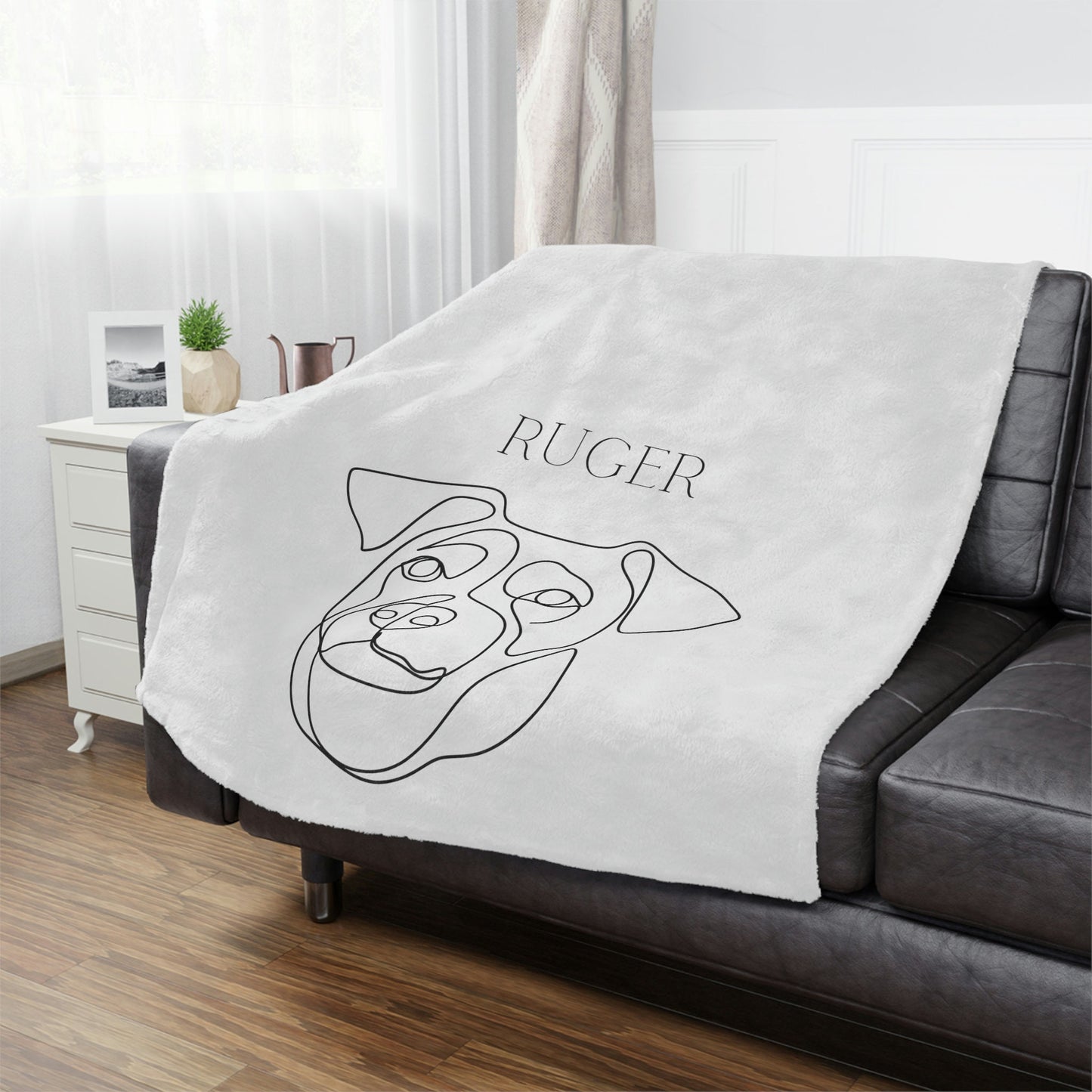 Personalized Dog Name Throw Blanket