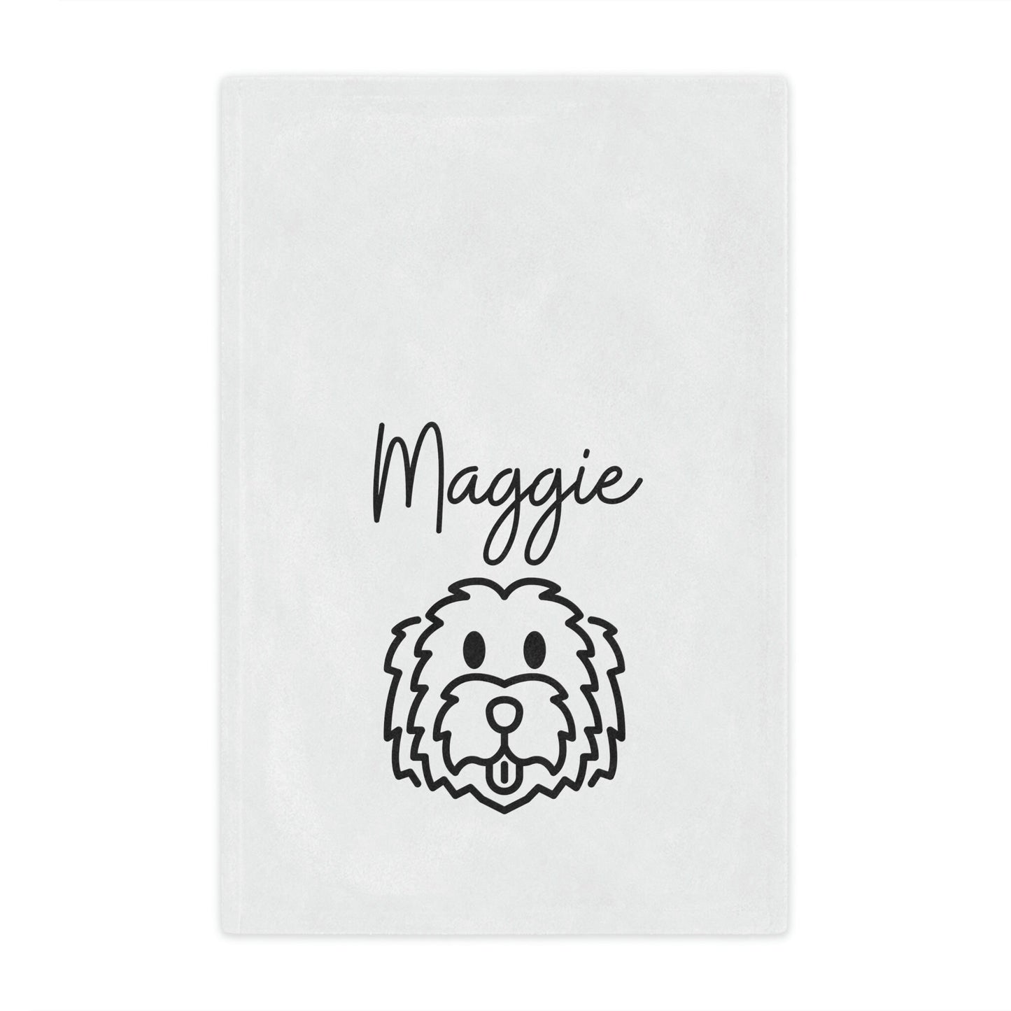 Personalized Golden Doodle Throw Blanket