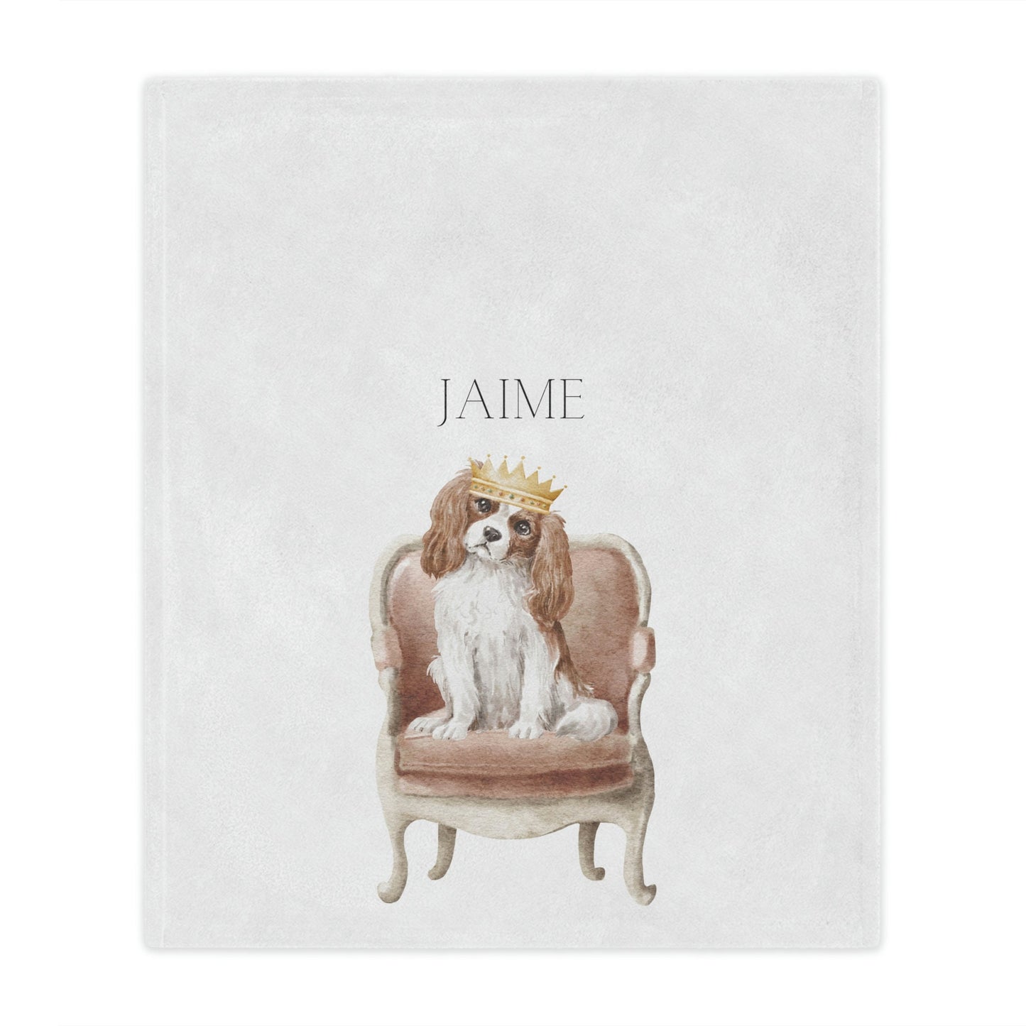 Personalized King Charles Cavalier Blanket