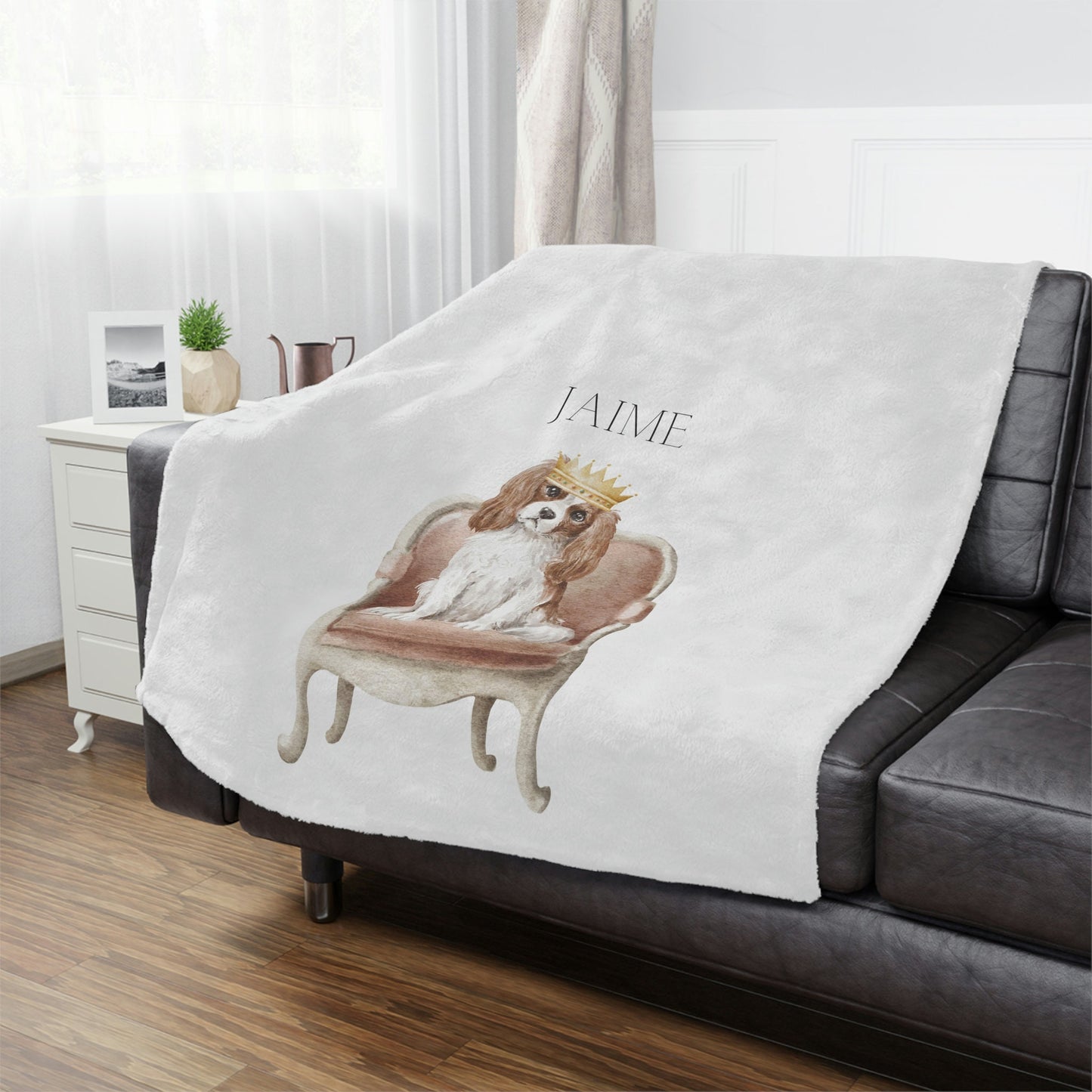 Personalized King Charles Cavalier Blanket