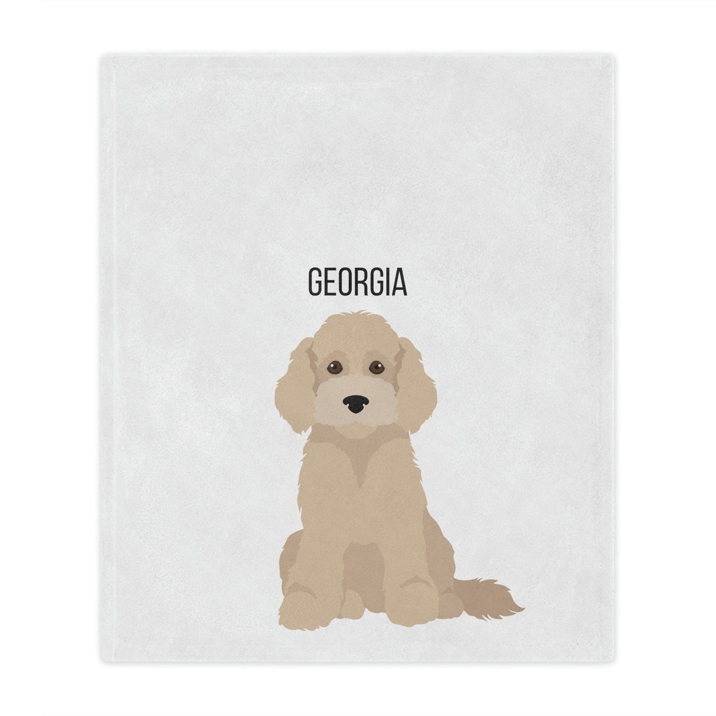 Personalized Golden Doodle Blanket