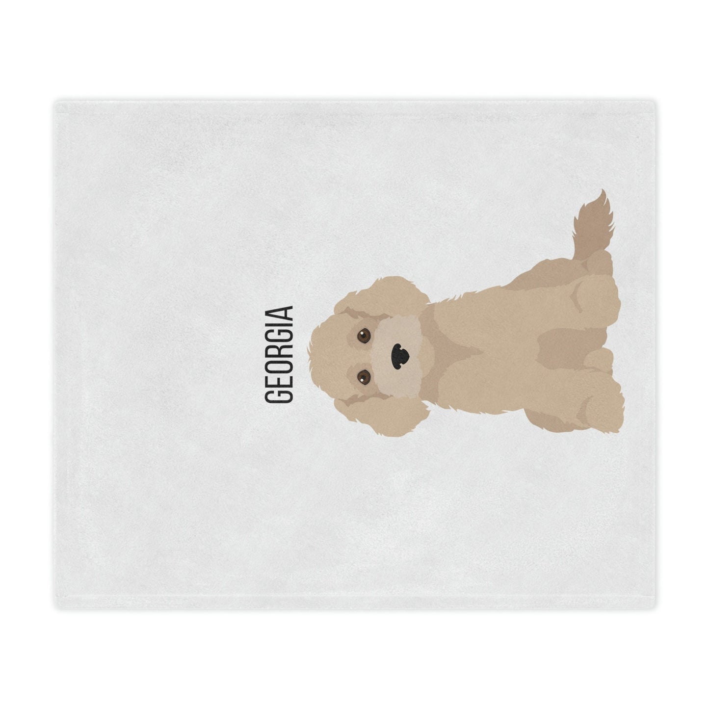 Personalized Golden Doodle Blanket