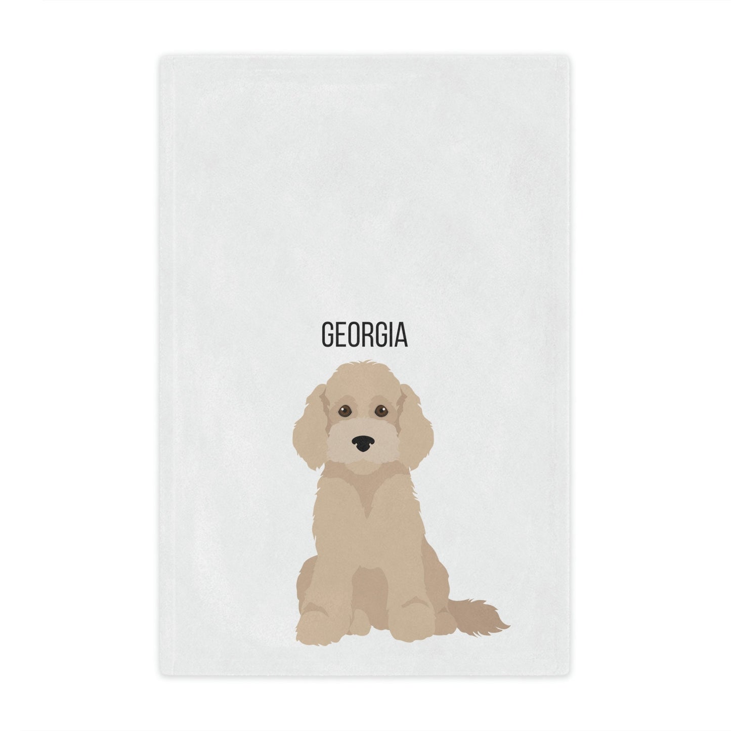 Personalized Golden Doodle Blanket