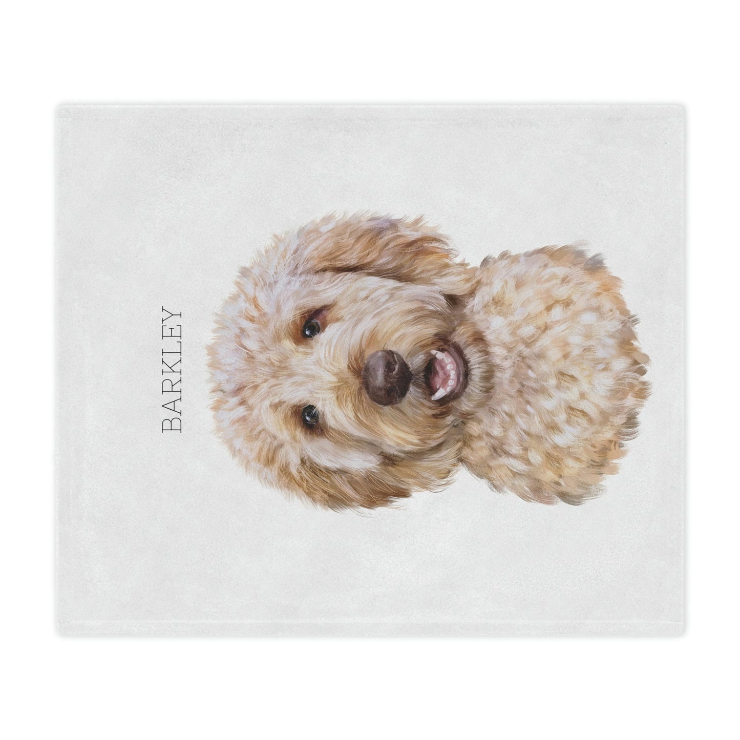 Personalized Golden Doodle Blanket