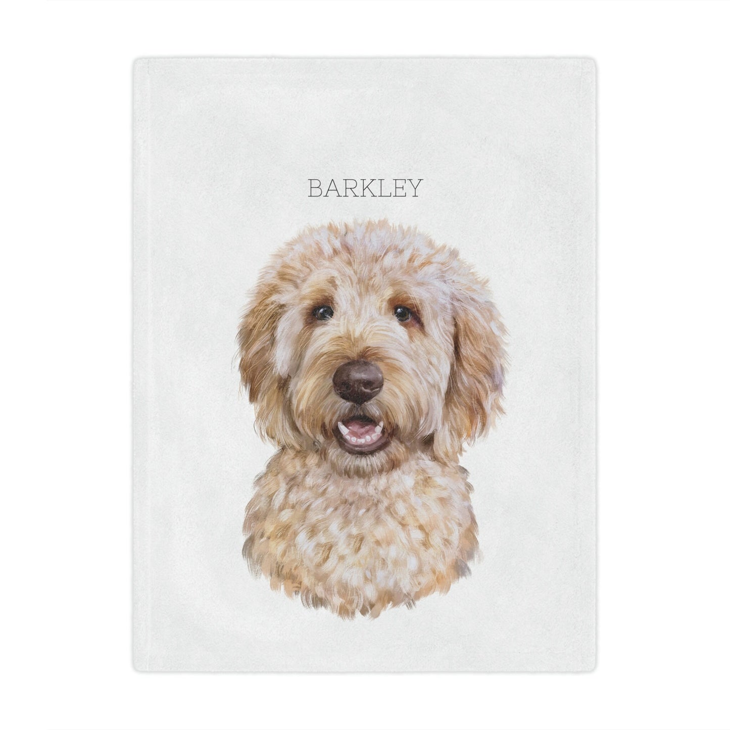 Personalized Golden Doodle Blanket