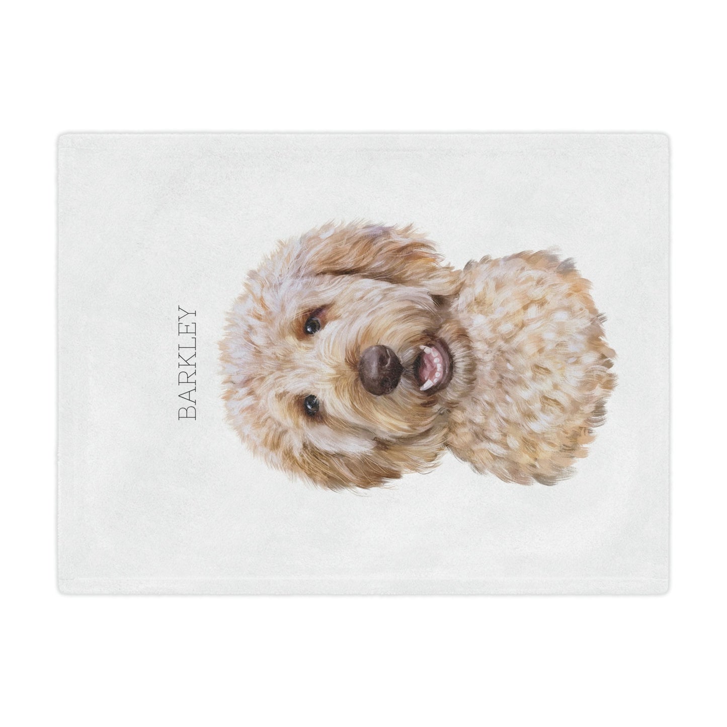 Personalized Golden Doodle Blanket