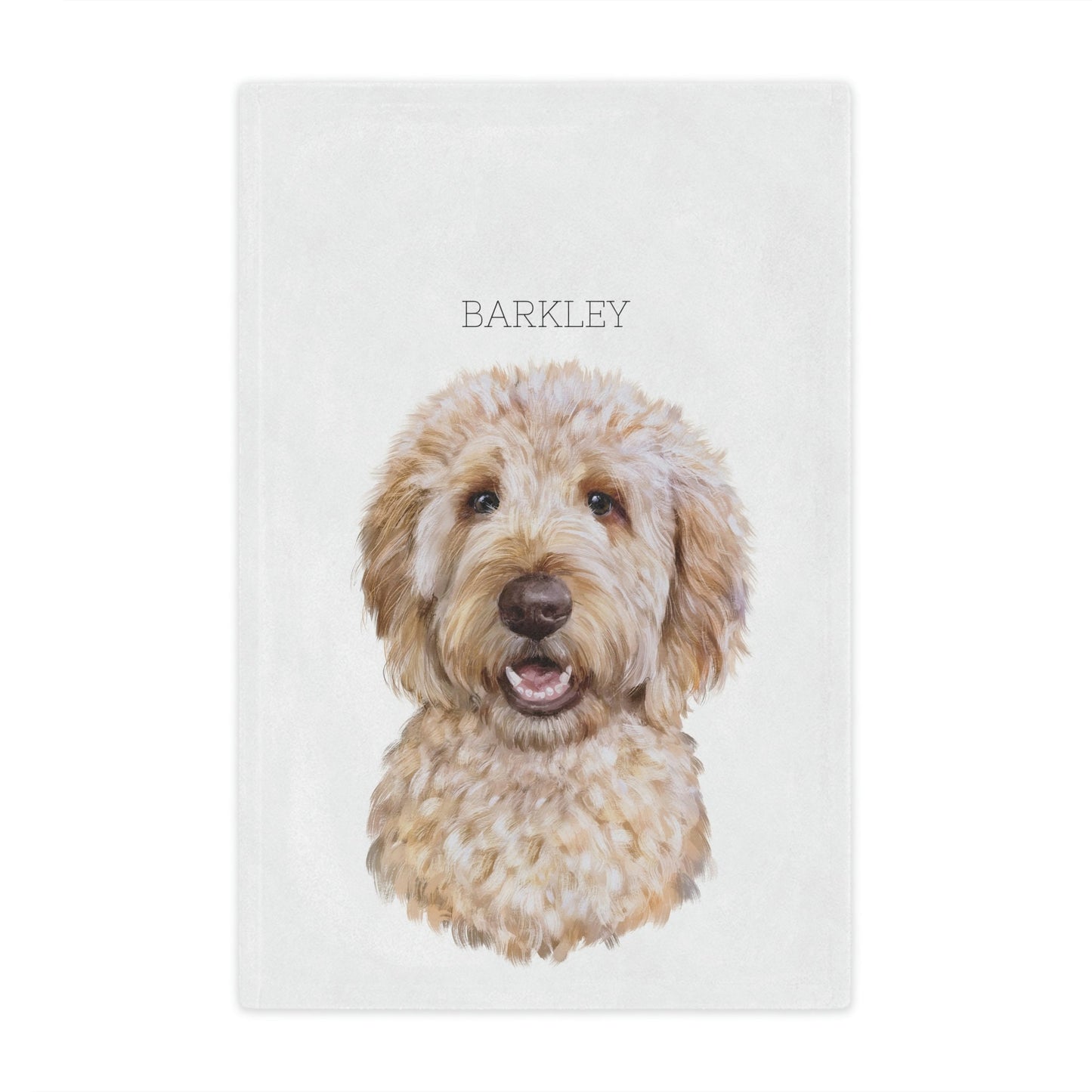 Personalized Golden Doodle Blanket