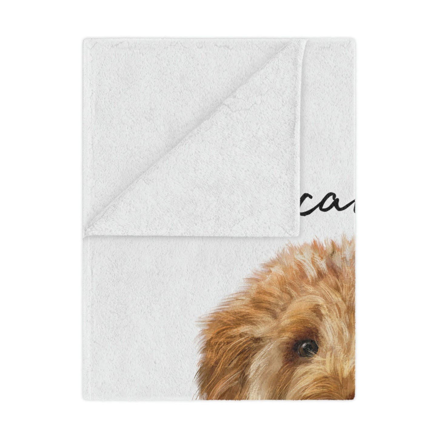 Personalized Golden Doodle Blanket