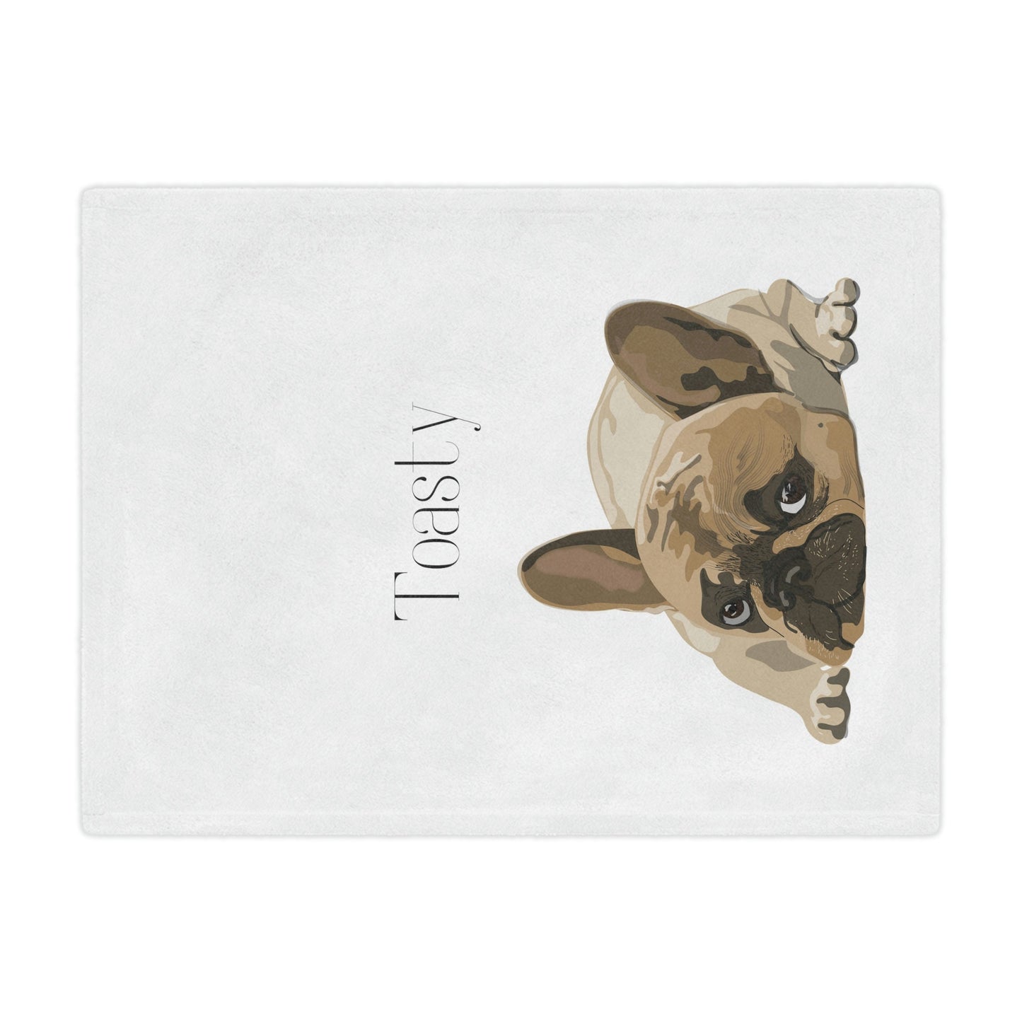 Personalized French bulldog blanket