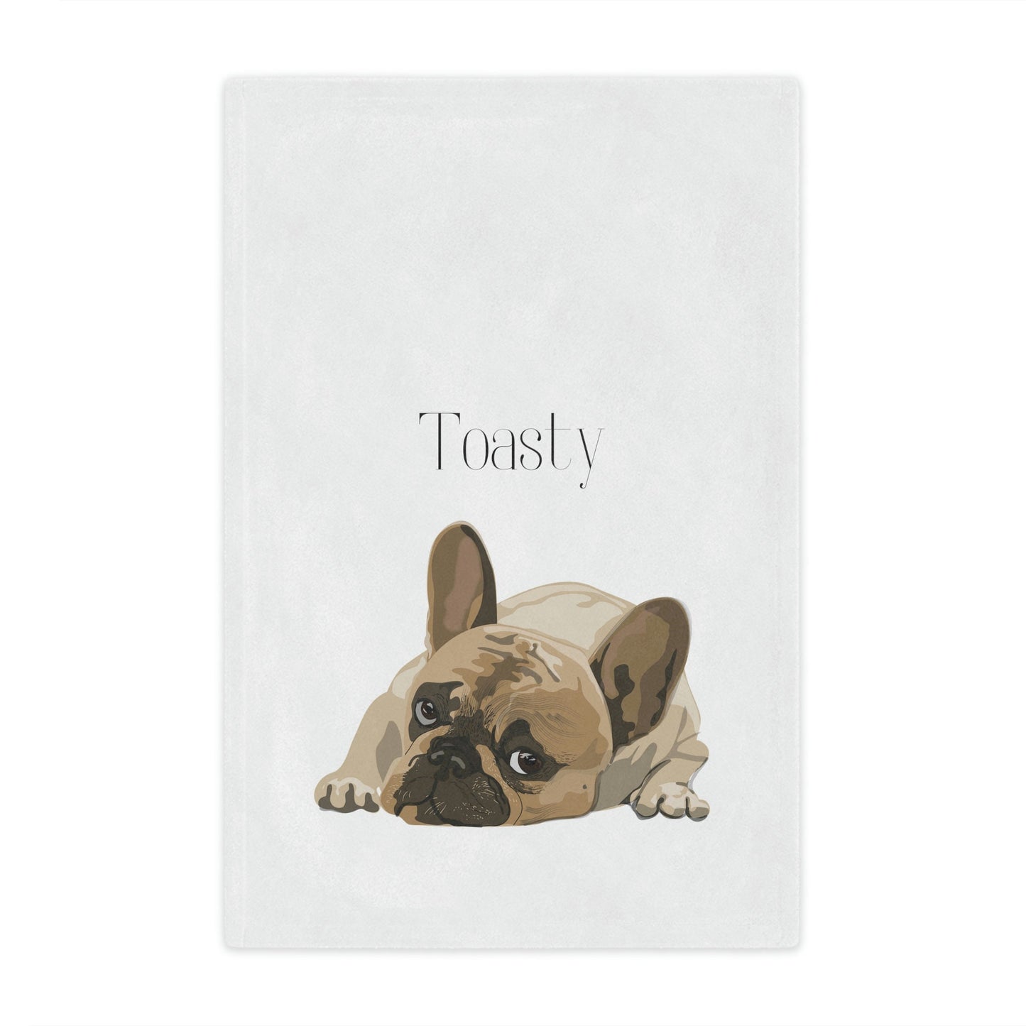 Personalized French bulldog blanket