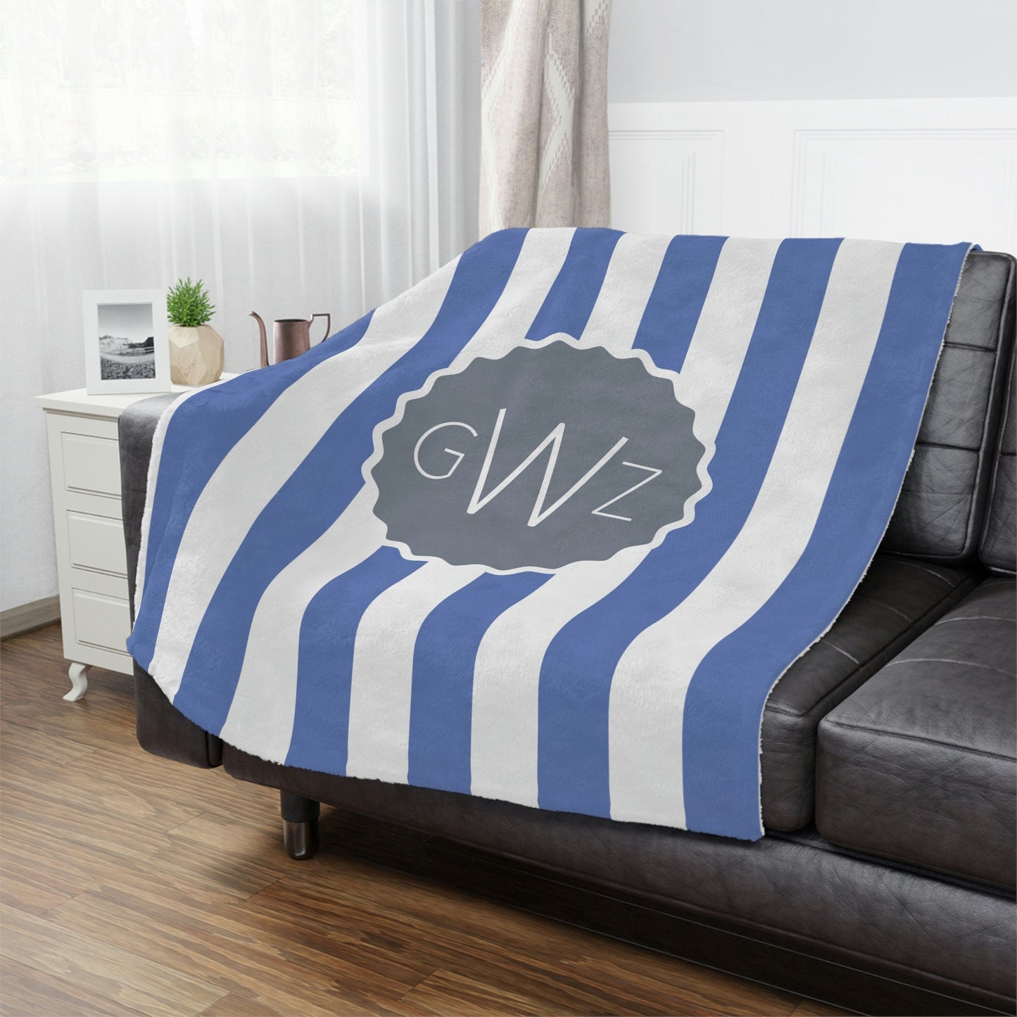 Personalized Monogram Blanket