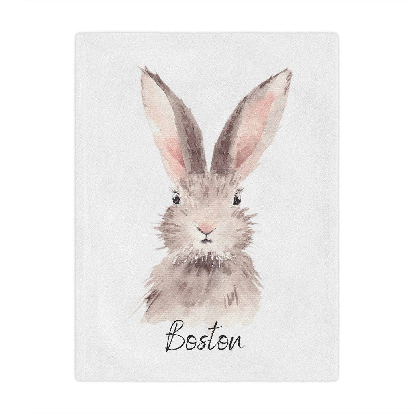 Personalized Easter Bunny Blanket