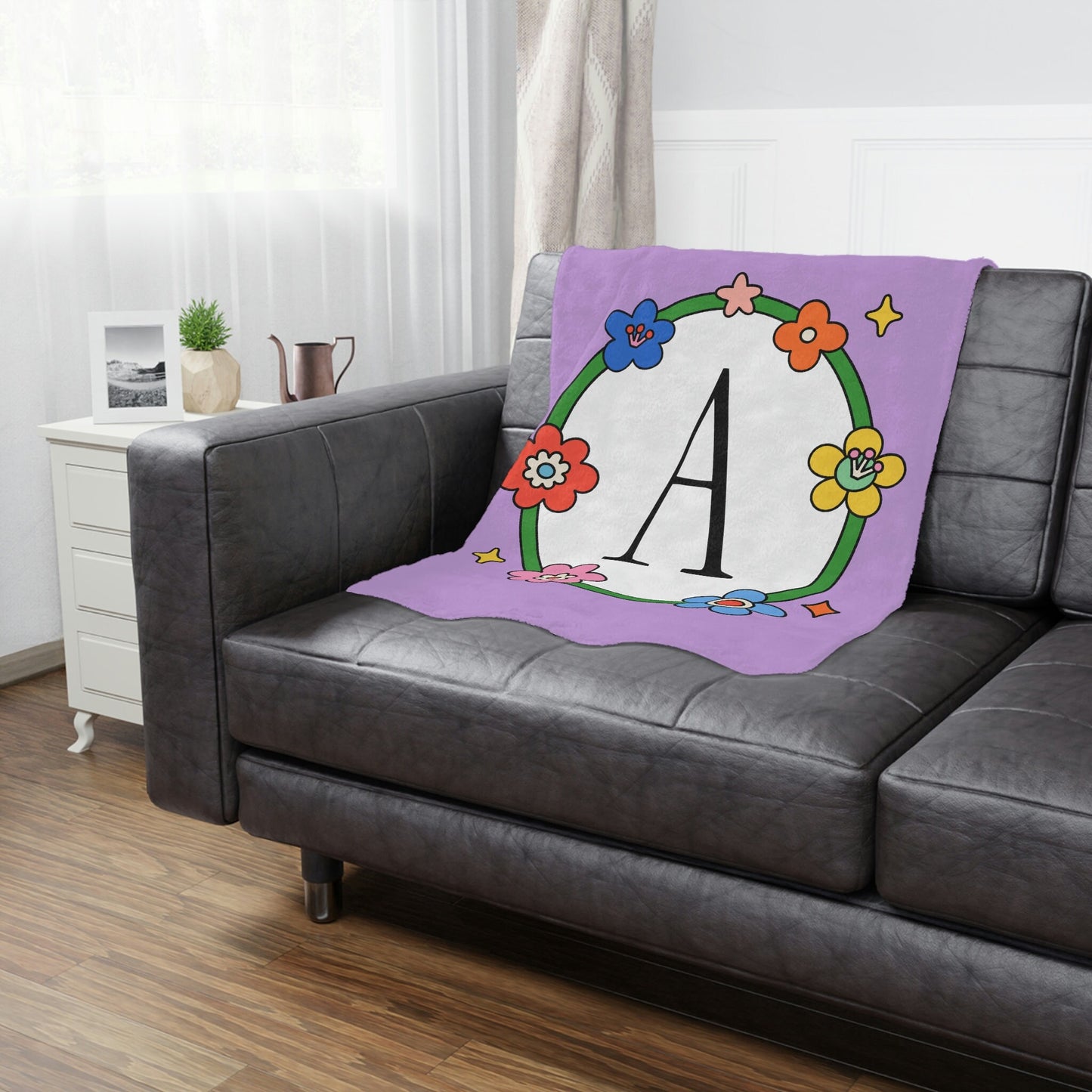 Personalized Letter Blanket