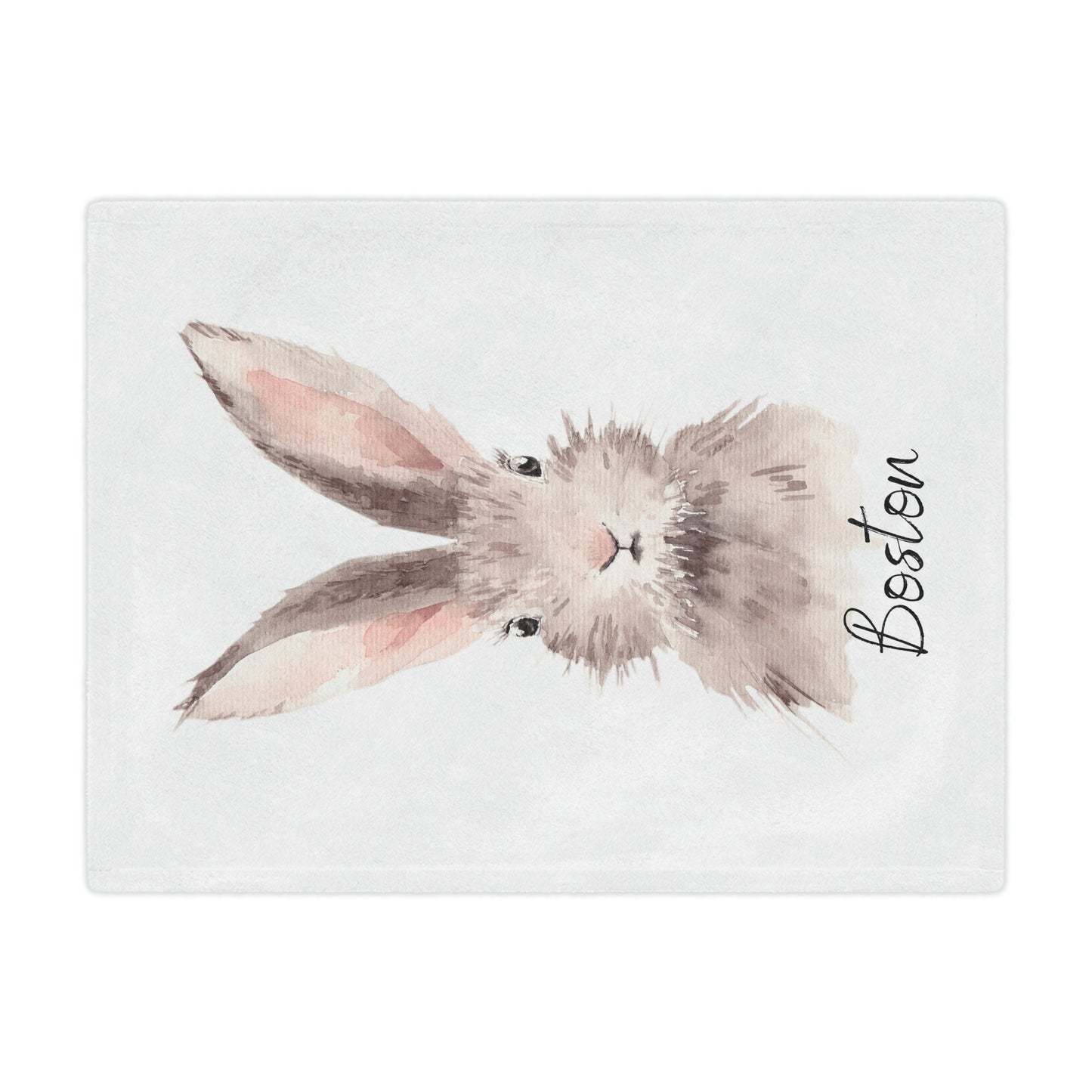 Personalized Easter Bunny Blanket