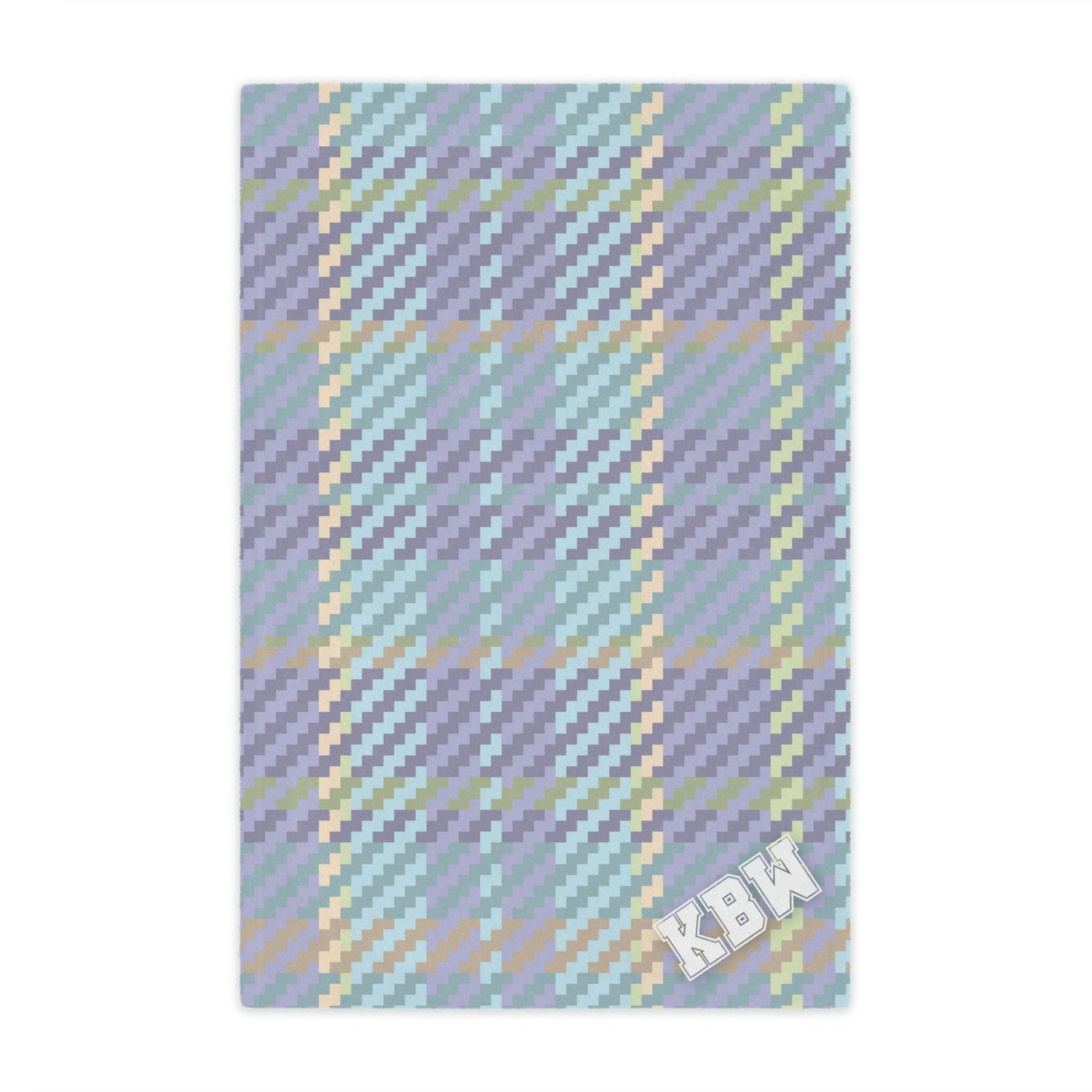 Personalized Plaid Monogram Blanket