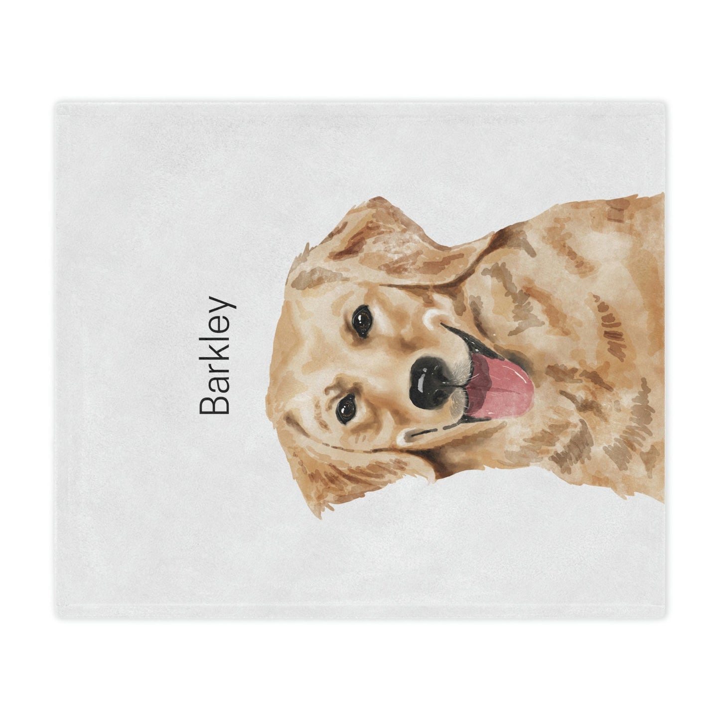 Personalized Golden Retriever Blanket