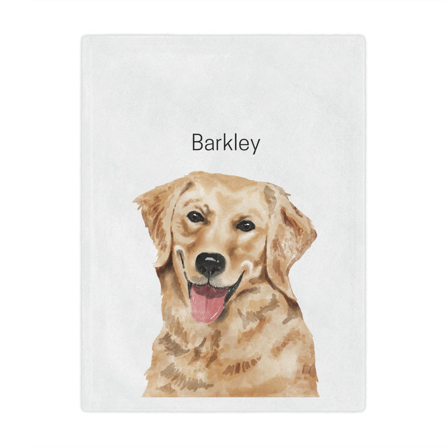 Personalized Golden Retriever Blanket