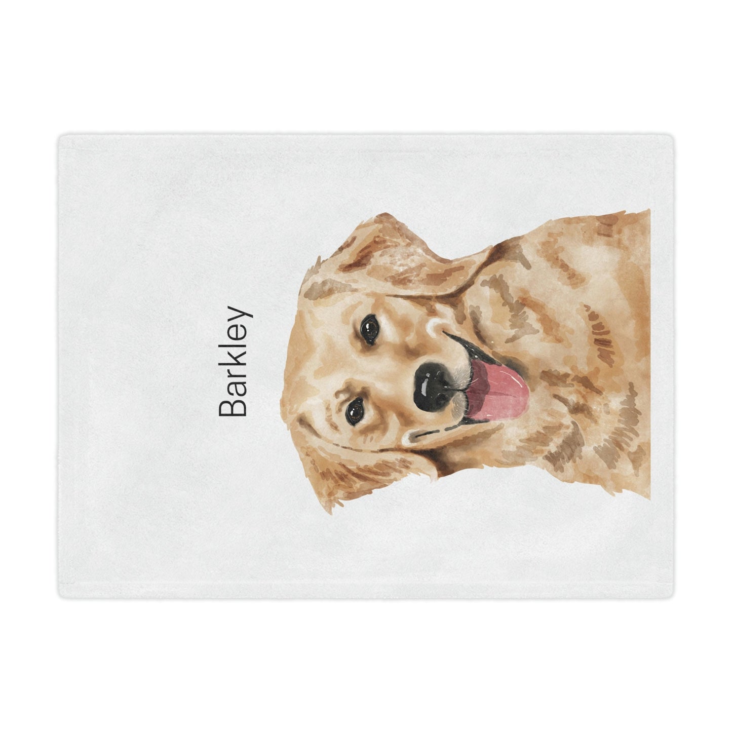 Personalized Golden Retriever Blanket