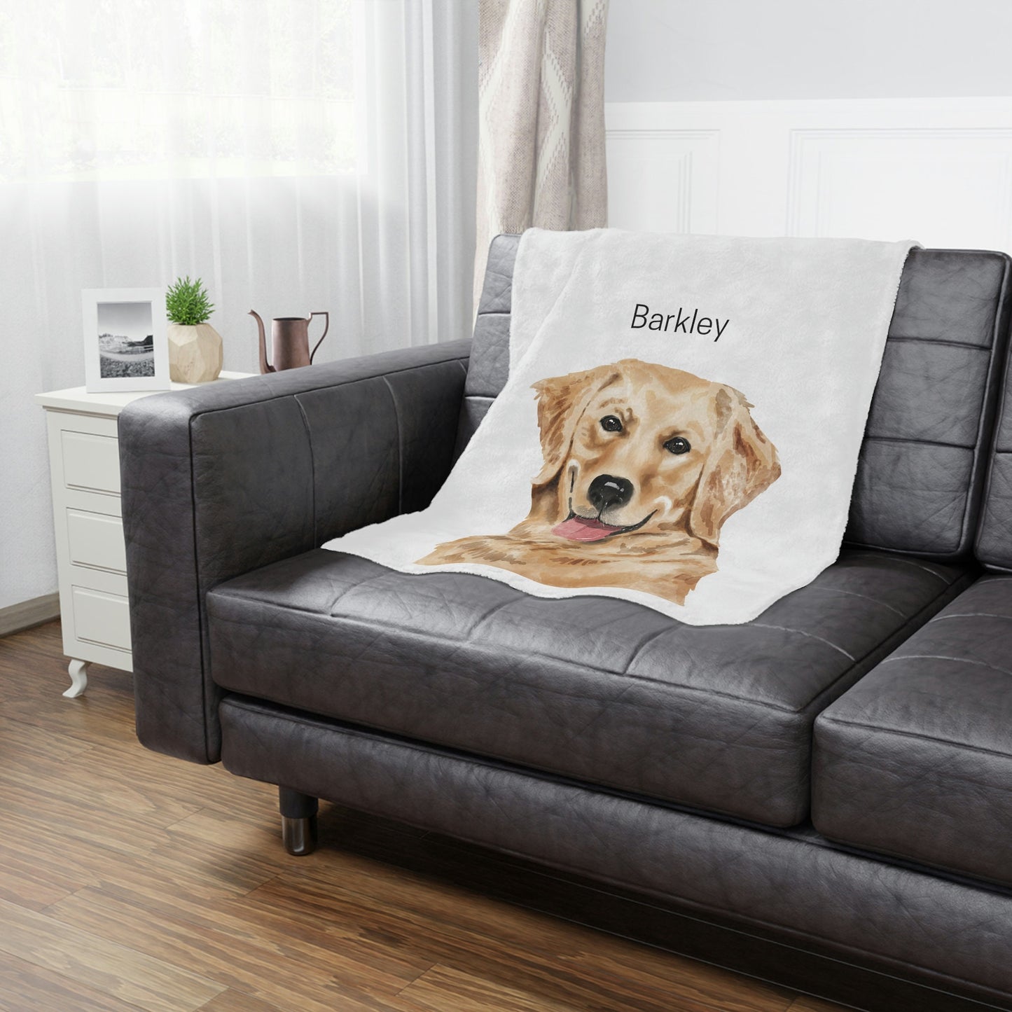 Personalized Golden Retriever Blanket