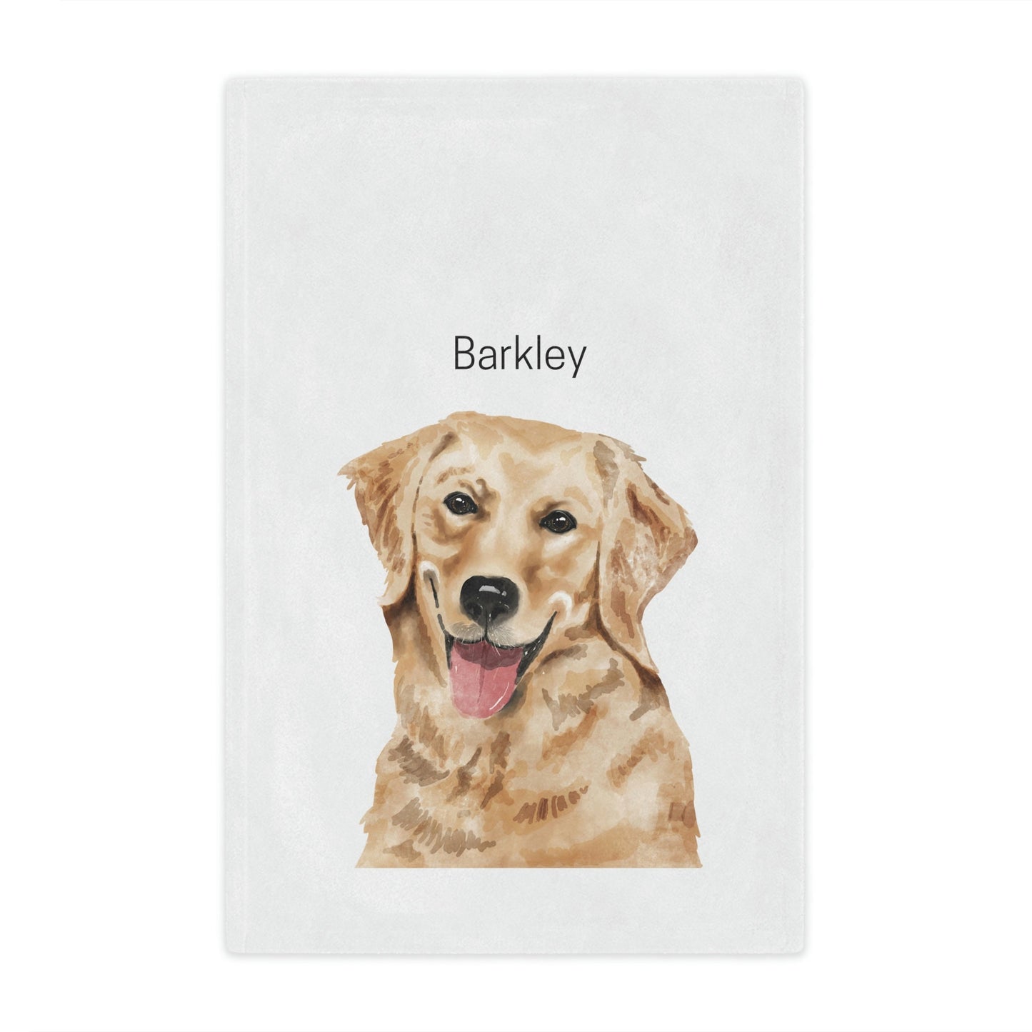 Personalized Golden Retriever Blanket