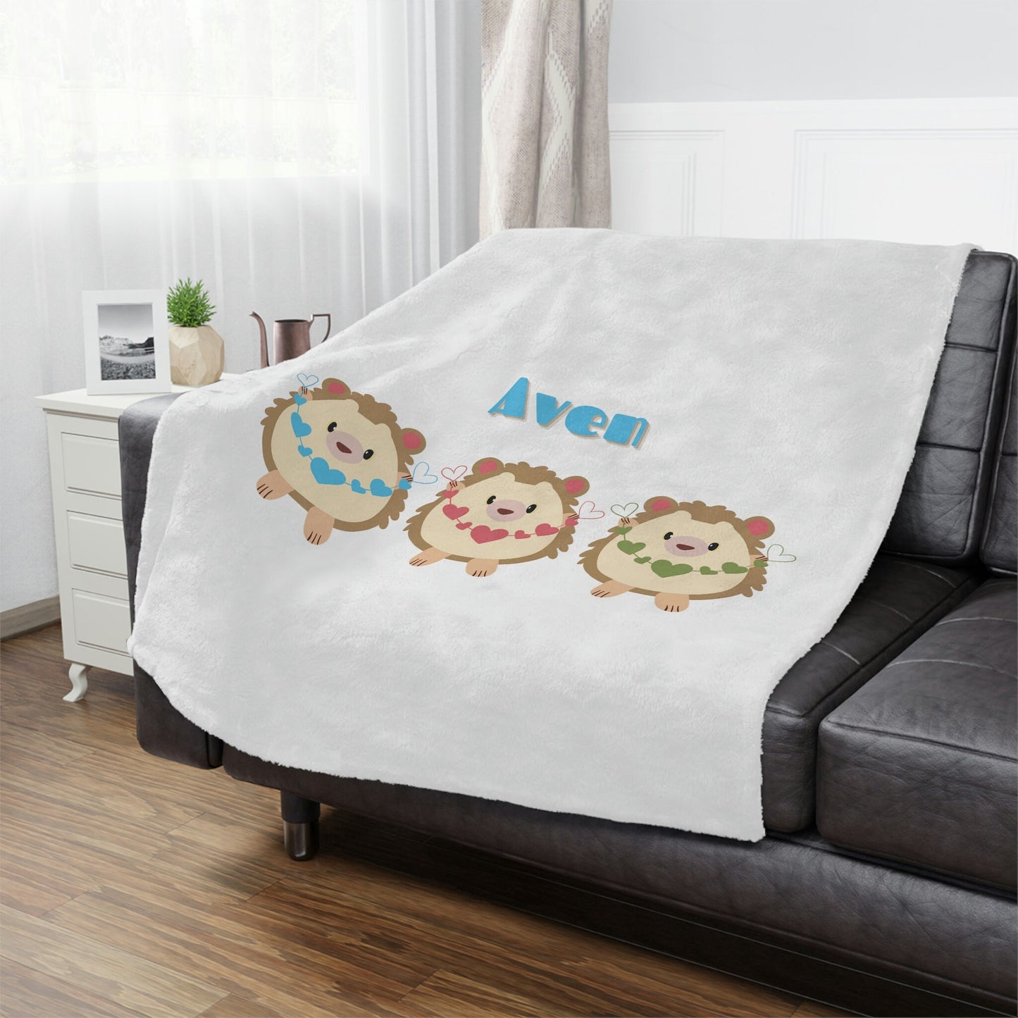 Personalized Hedgehog Blanket