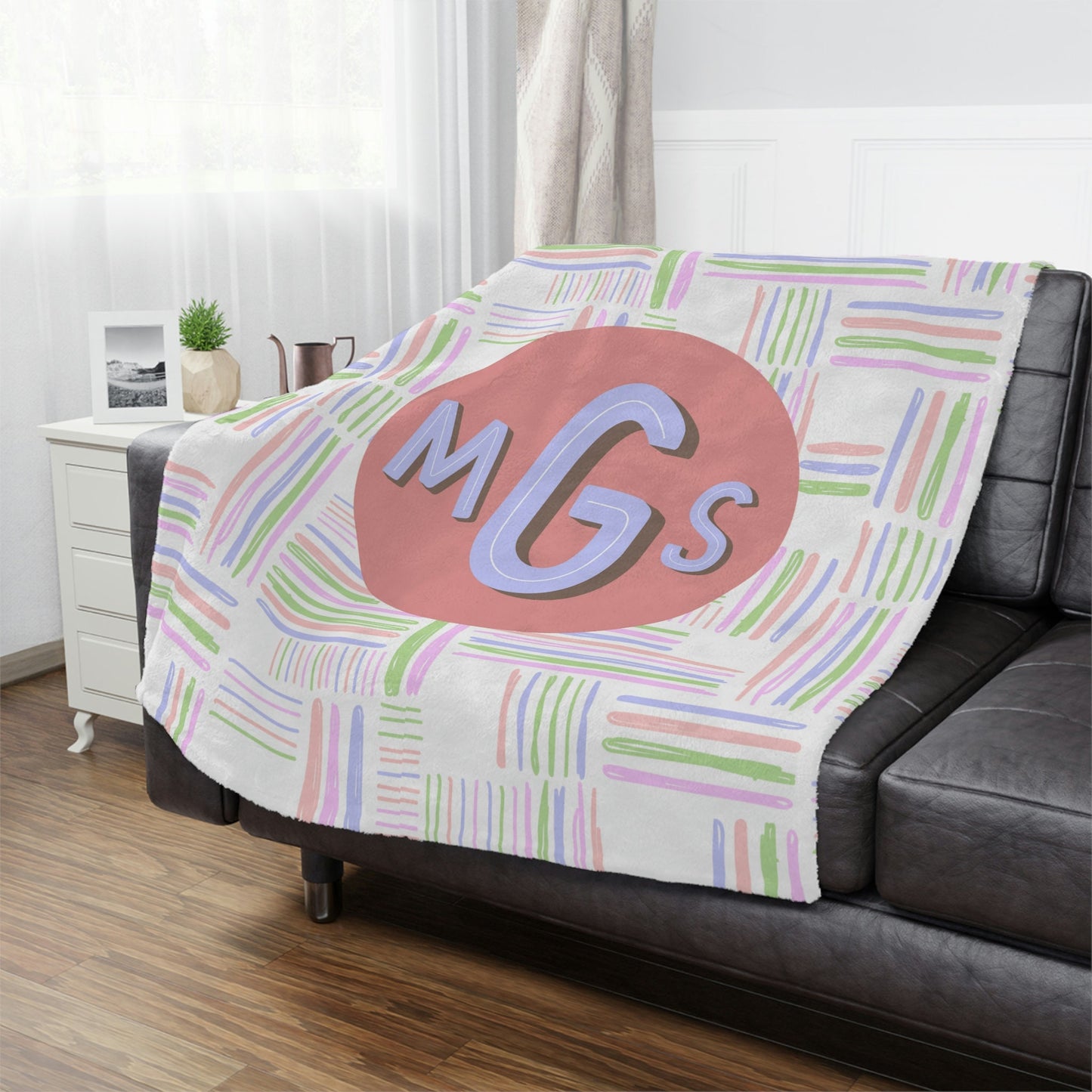 Personalized Initial Kids Blanket