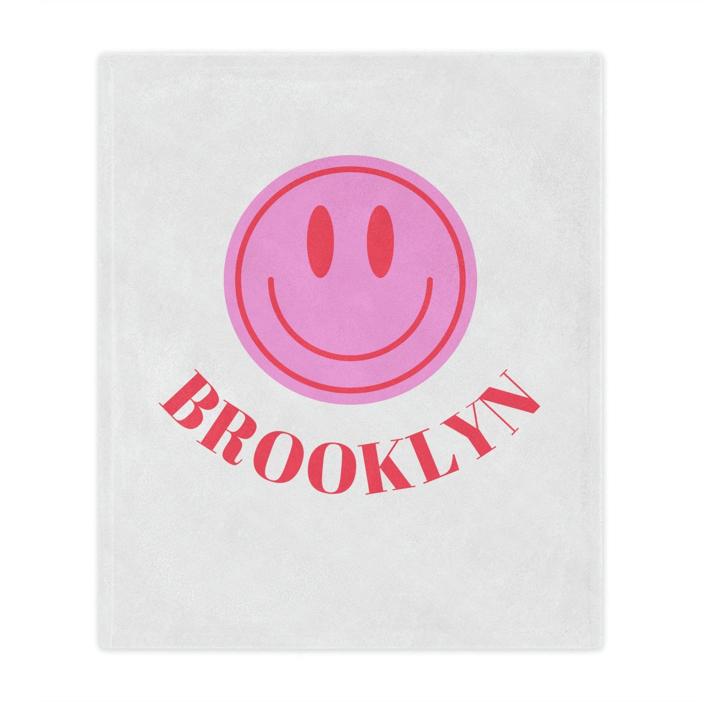 Personalized Smiley Face Blanket