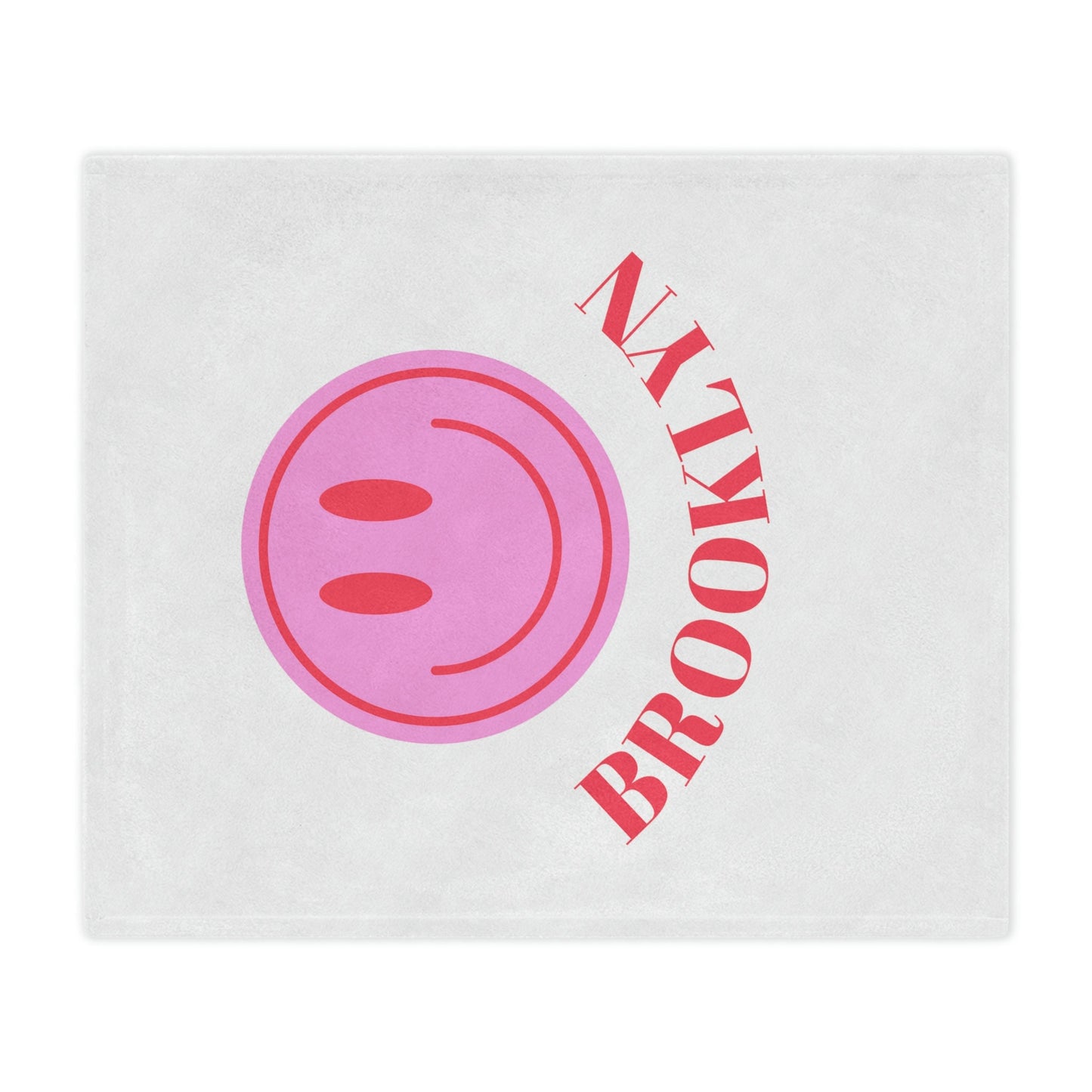 Personalized Smiley Face Blanket