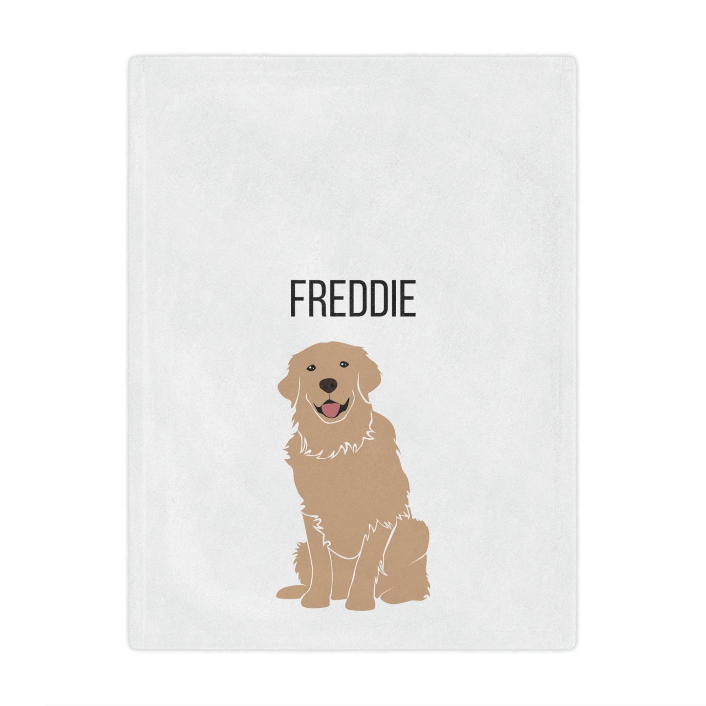 Personalized Golden Retriever Blanket