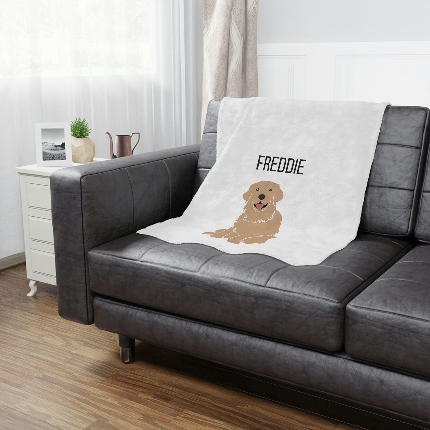 Personalized Golden Retriever Blanket