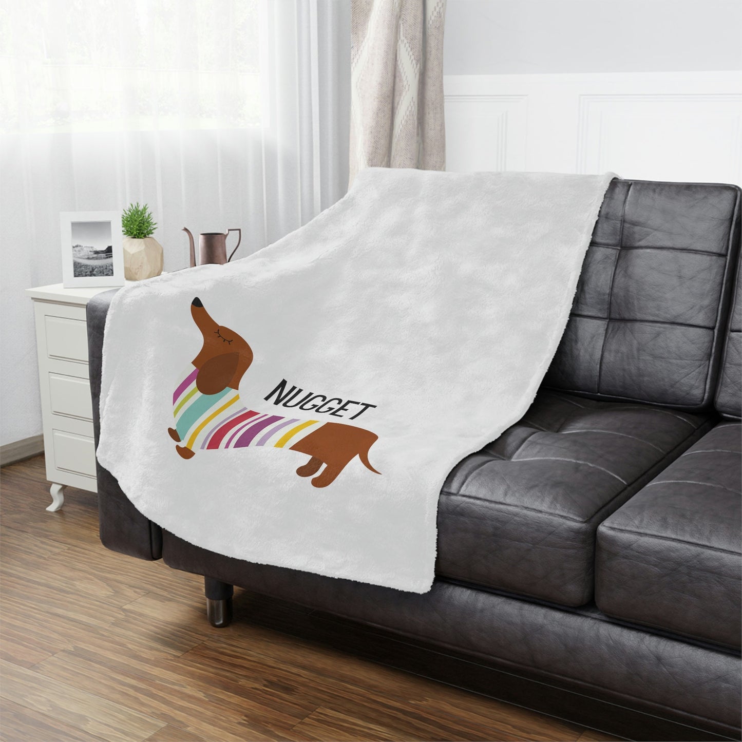 Personalized Miniature Dachshund Blanket