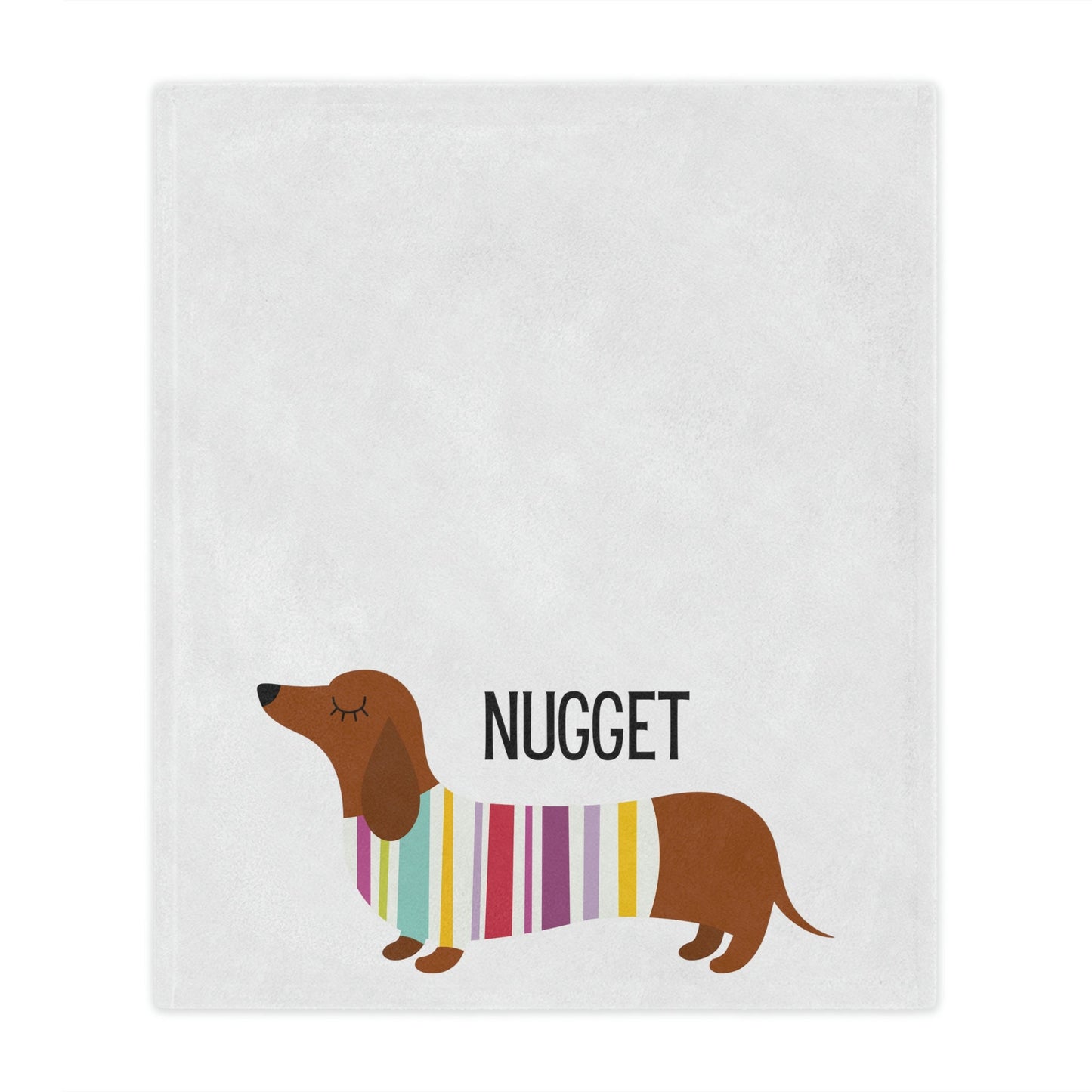 Personalized Miniature Dachshund Blanket