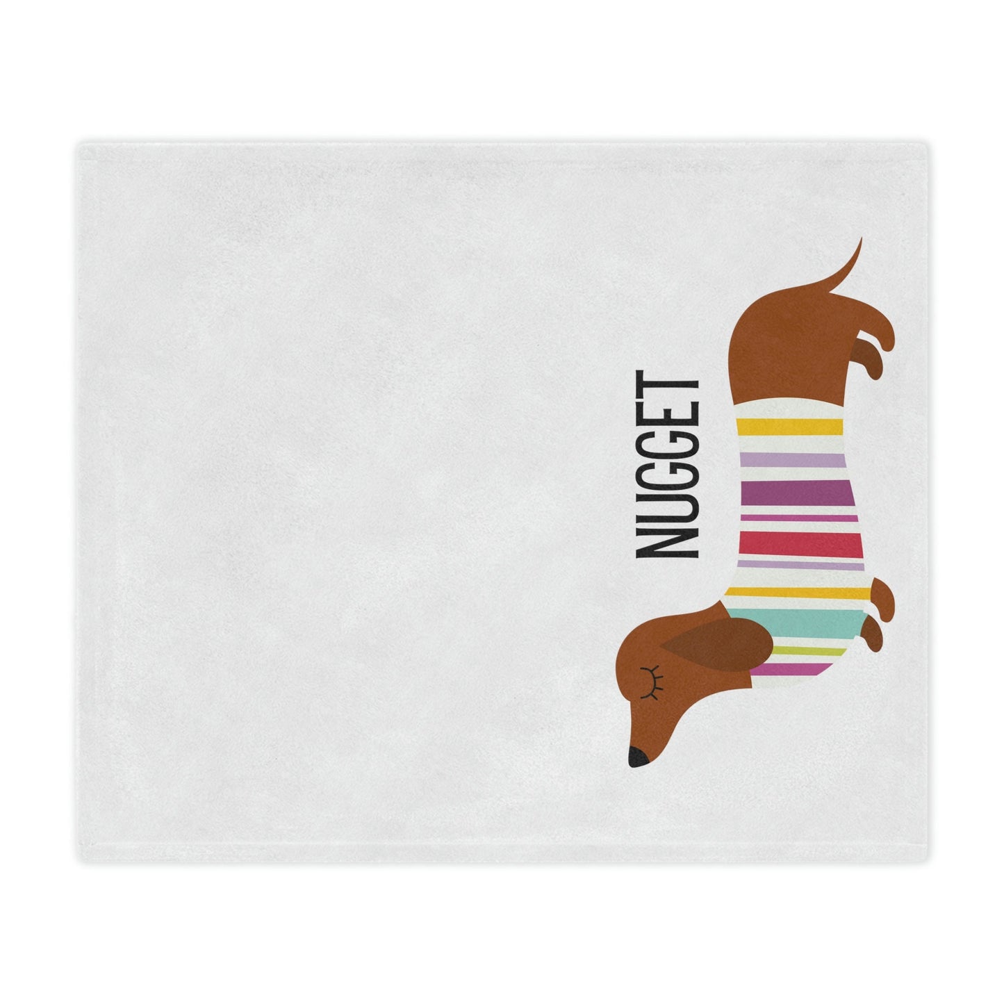 Personalized Miniature Dachshund Blanket