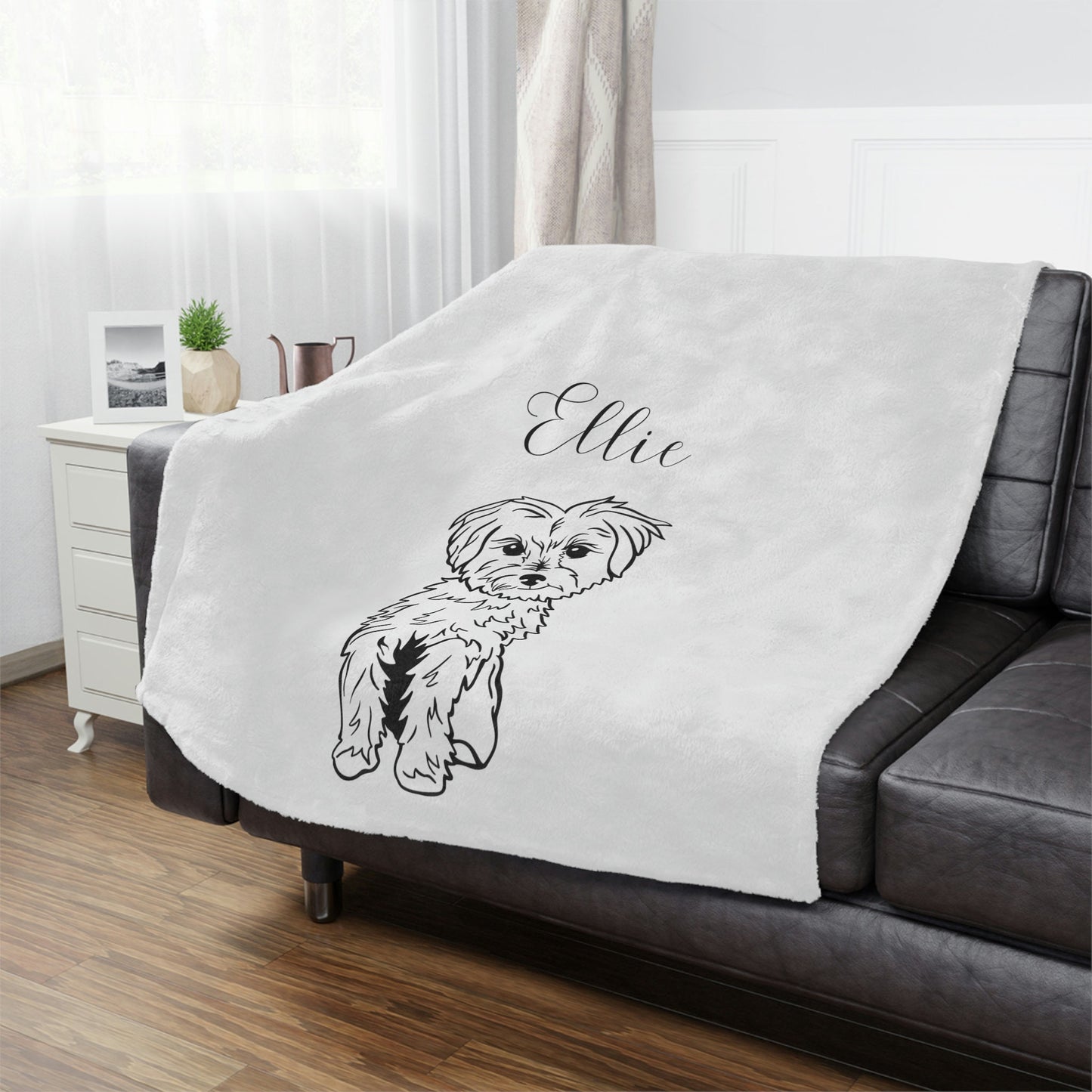 Personalized Dog Name Throw Blanket