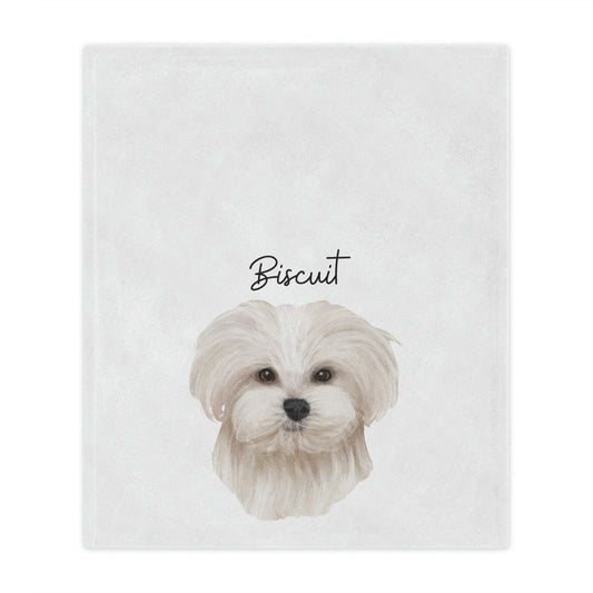 Personalized Maltipoo Blanket