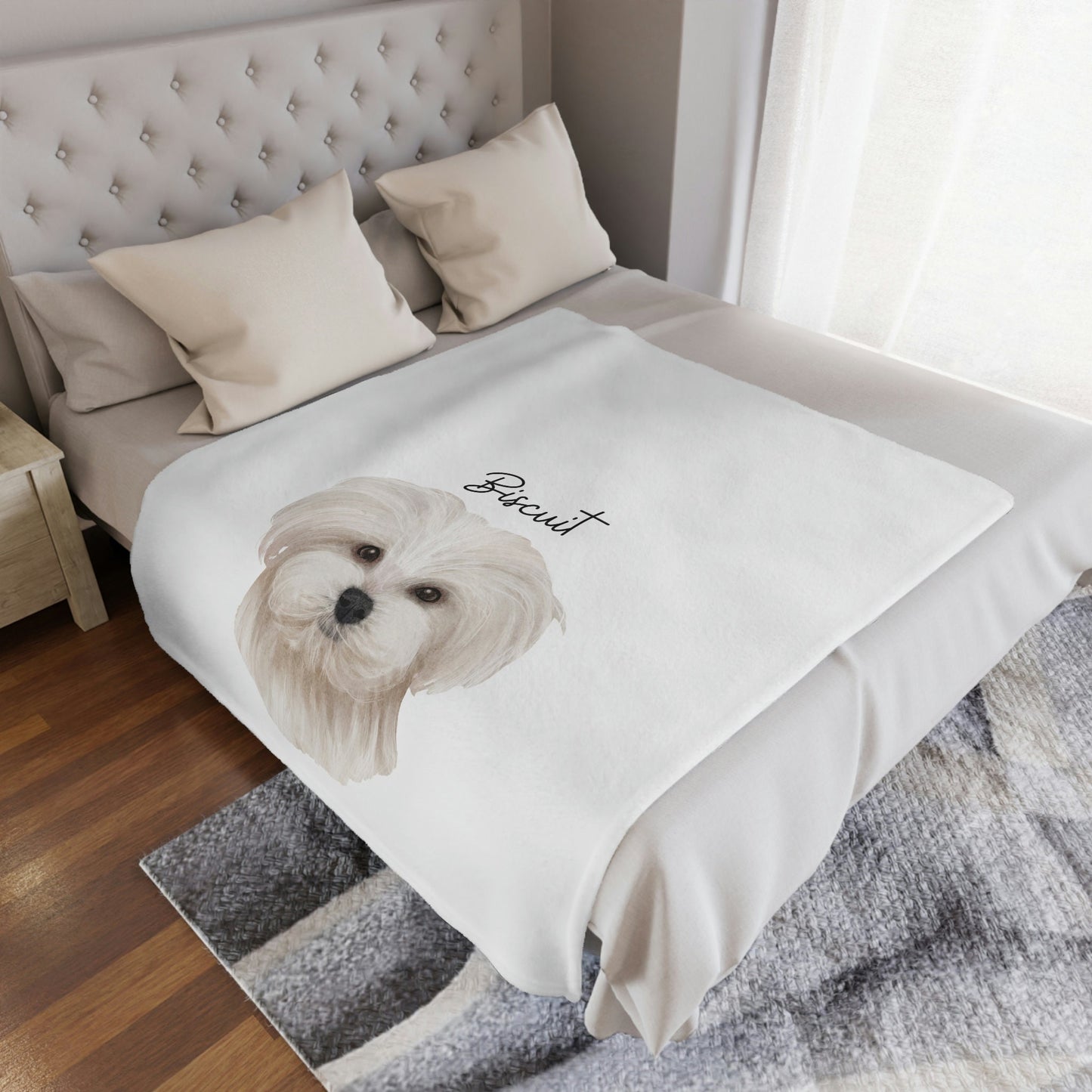 Personalized Maltipoo Blanket